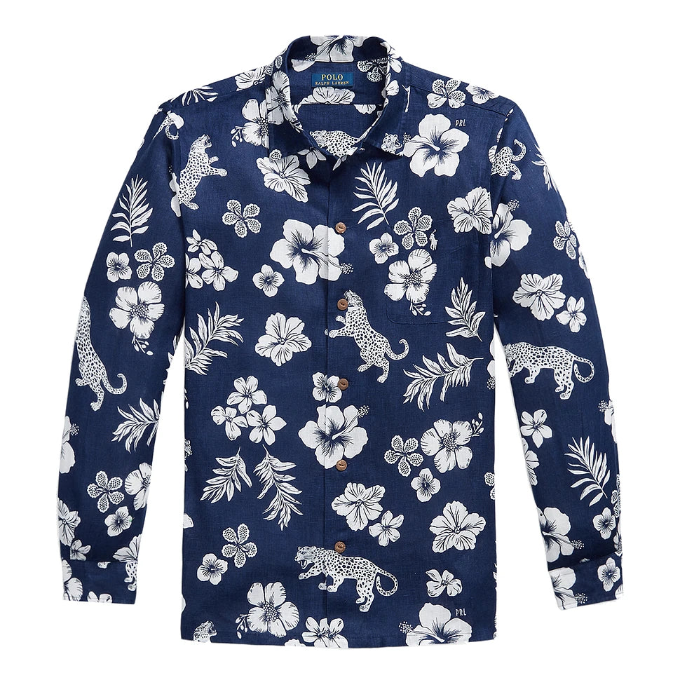 POLO RALPH LAUREN FLORAL LINEN SHIRT