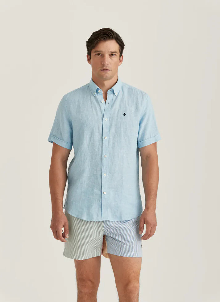 MORRIS DOUGLAS LINEN SS SHIRT