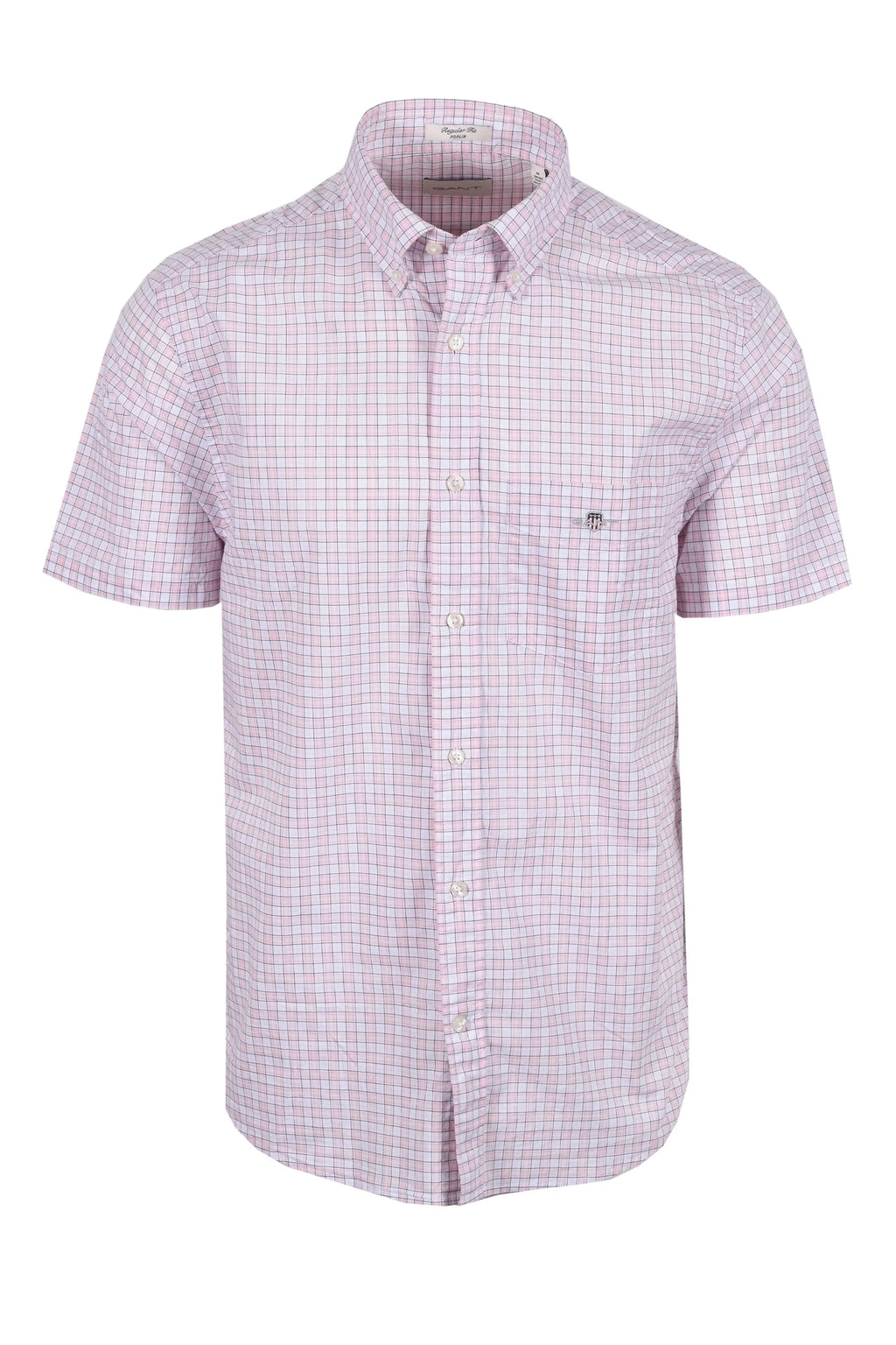 GANT POPLIN CHECK SS SHIRT