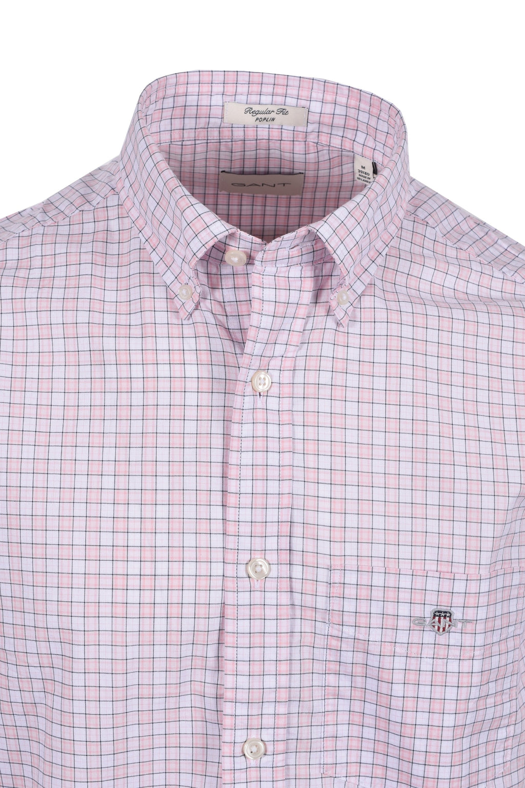 GANT POPLIN CHECK SS SHIRT