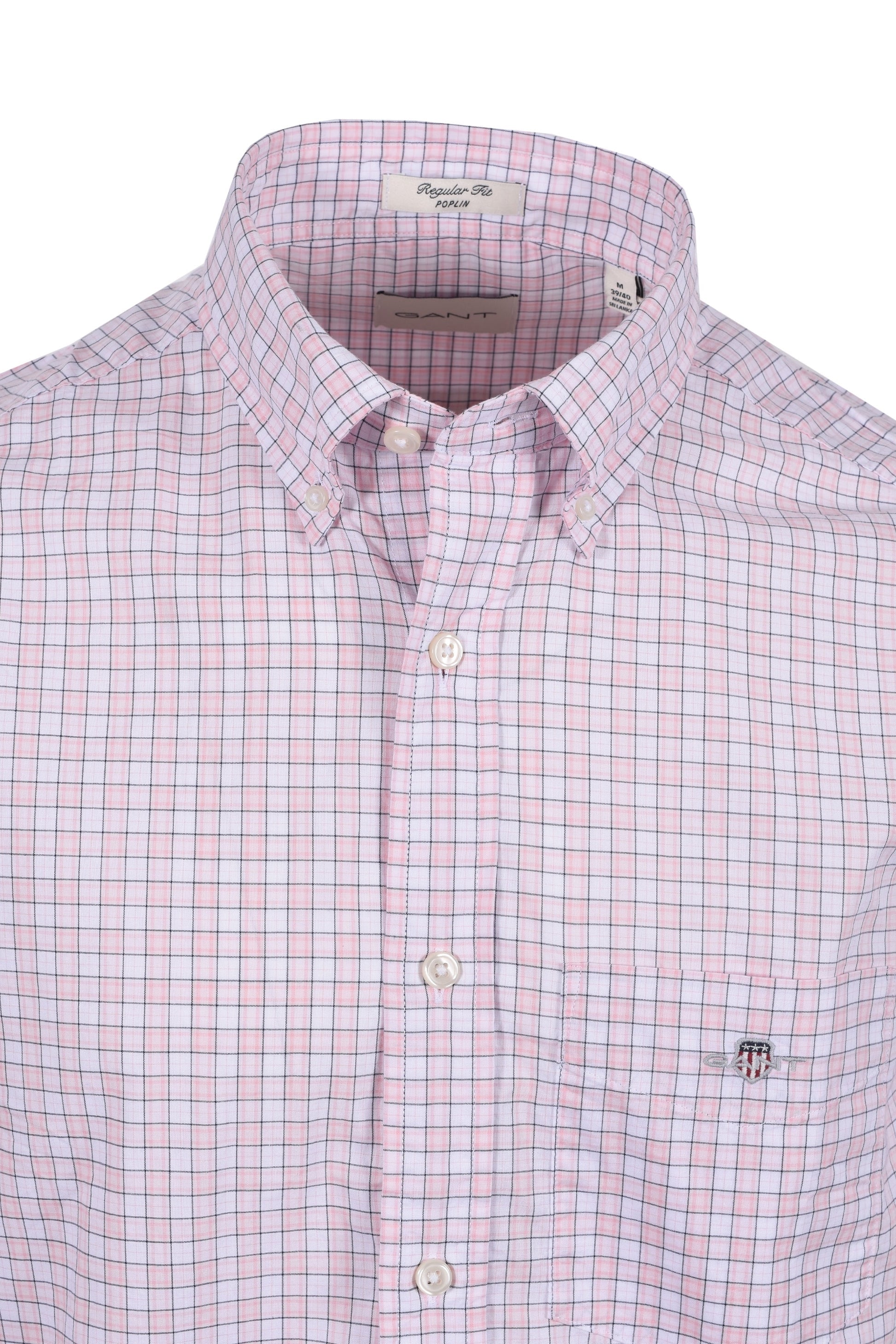 GANT POPLIN CHECK SS SHIRT