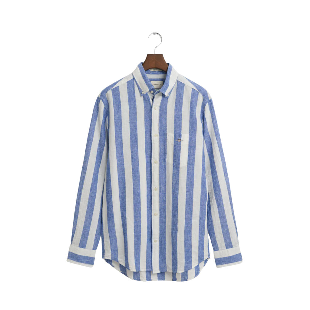 GANT COT/LIN STRIPE SHIRT