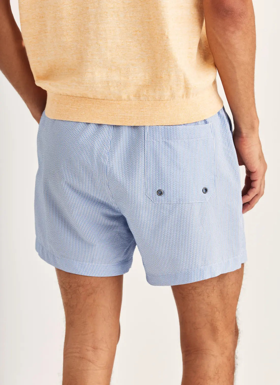 MORRIS SEERSUCKER BATHING TRUNKS