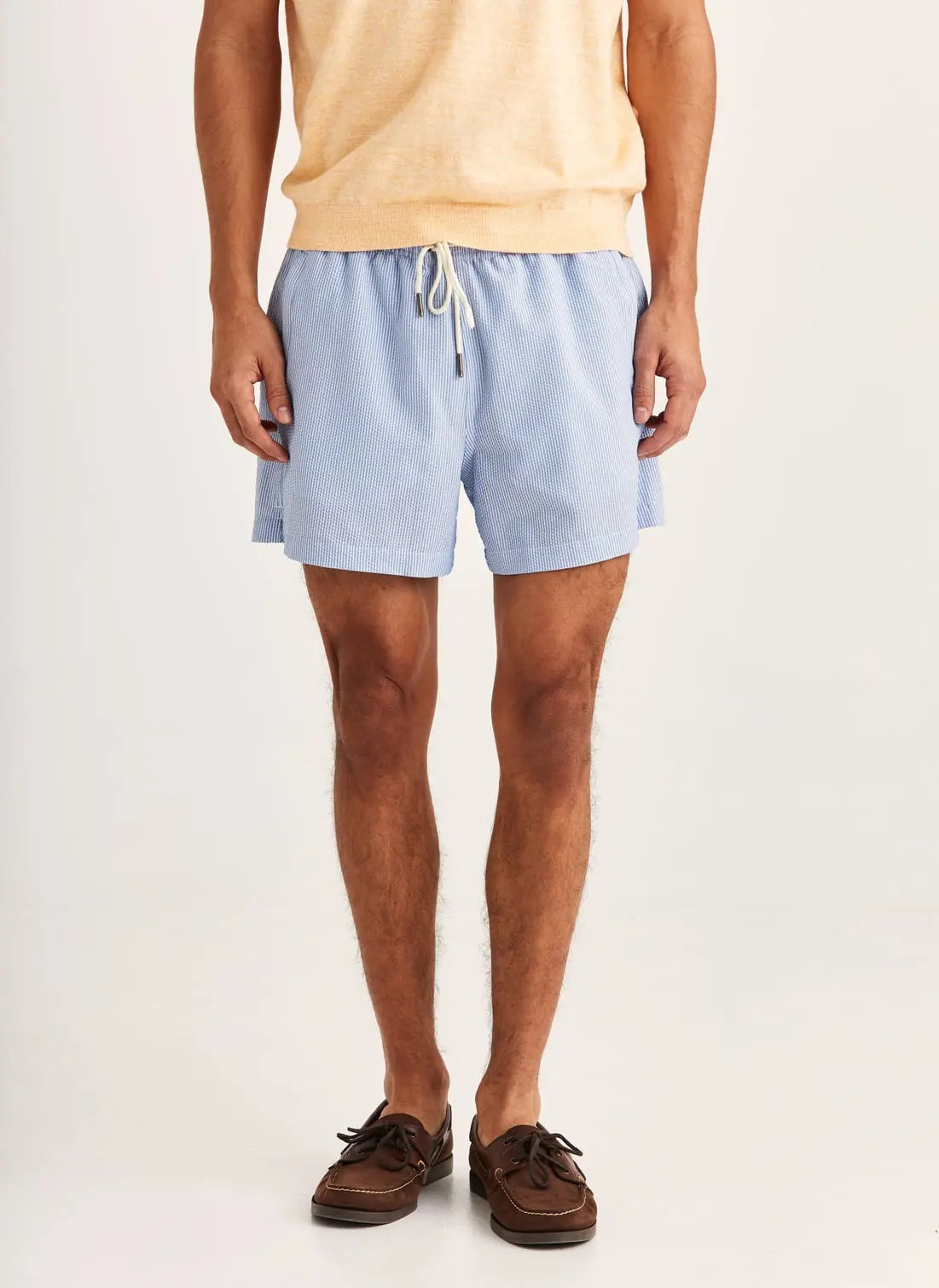 MORRIS SEERSUCKER BATHING TRUNKS