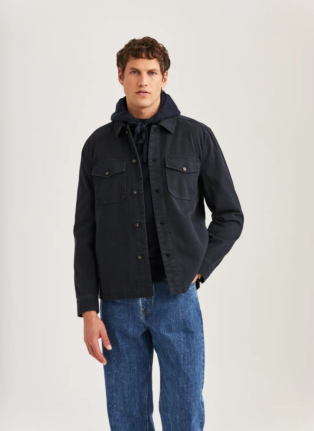 MORRIS ALAIN TWILL SHIRT JACKET