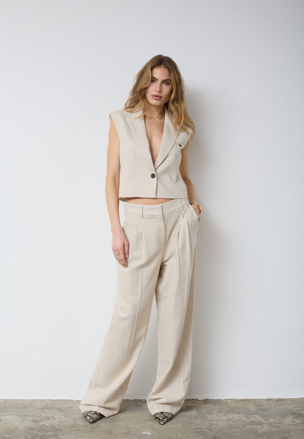 CO'COUTURE LEENA LINEN VEST
