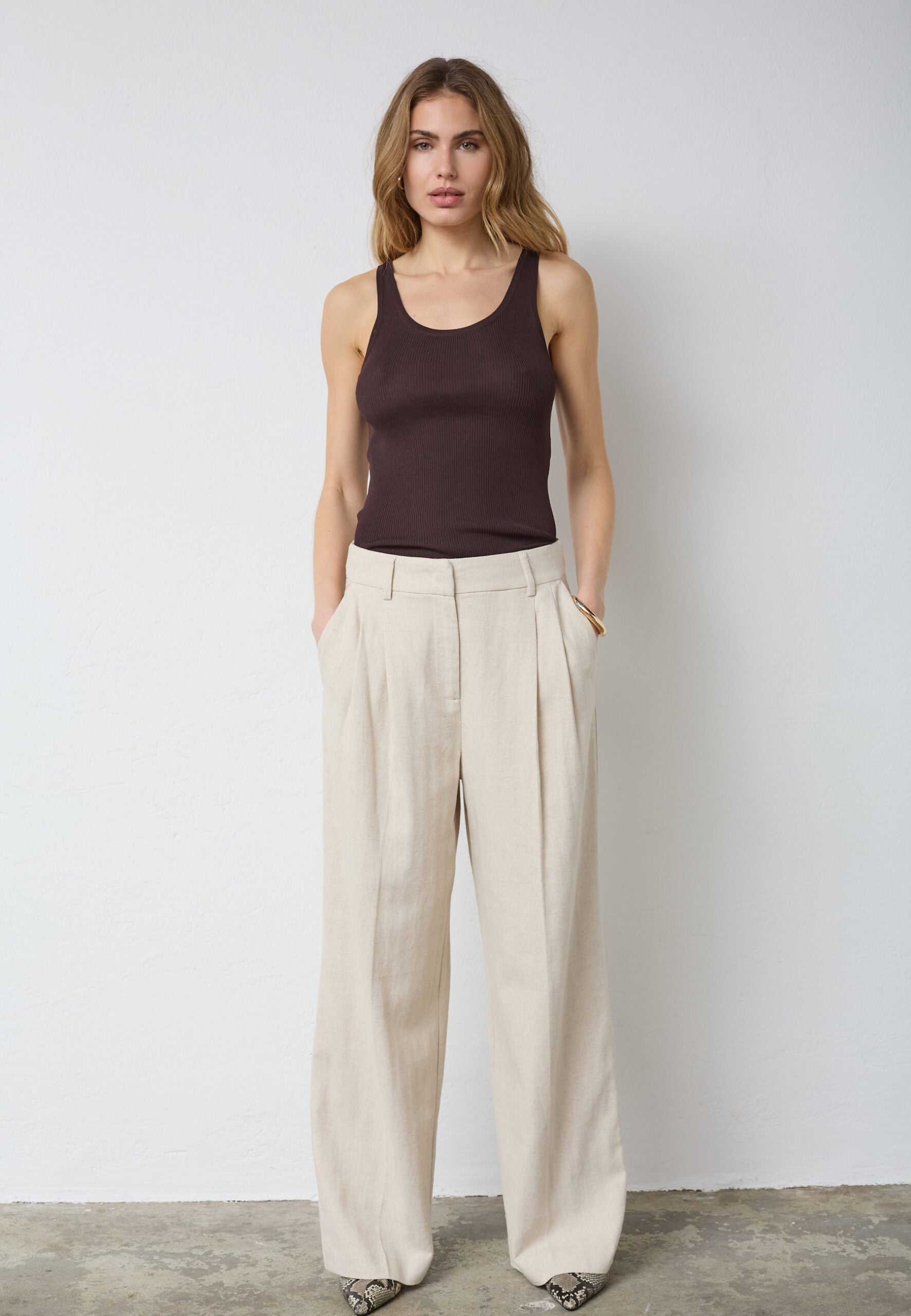CO'COUTURE LEENA LINEN PANT