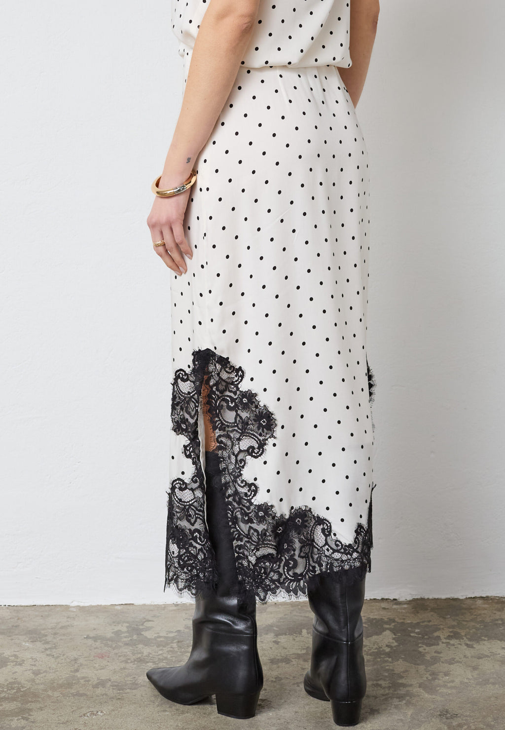 CO'COUTURE AMELI DOT LACE SKIRT