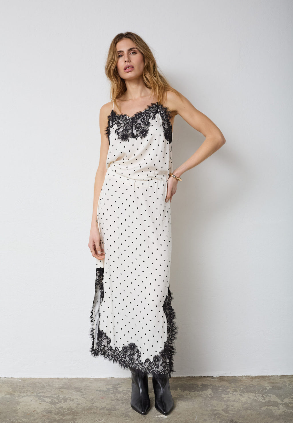 CO'COUTURE AMELI DOT LACE SKIRT