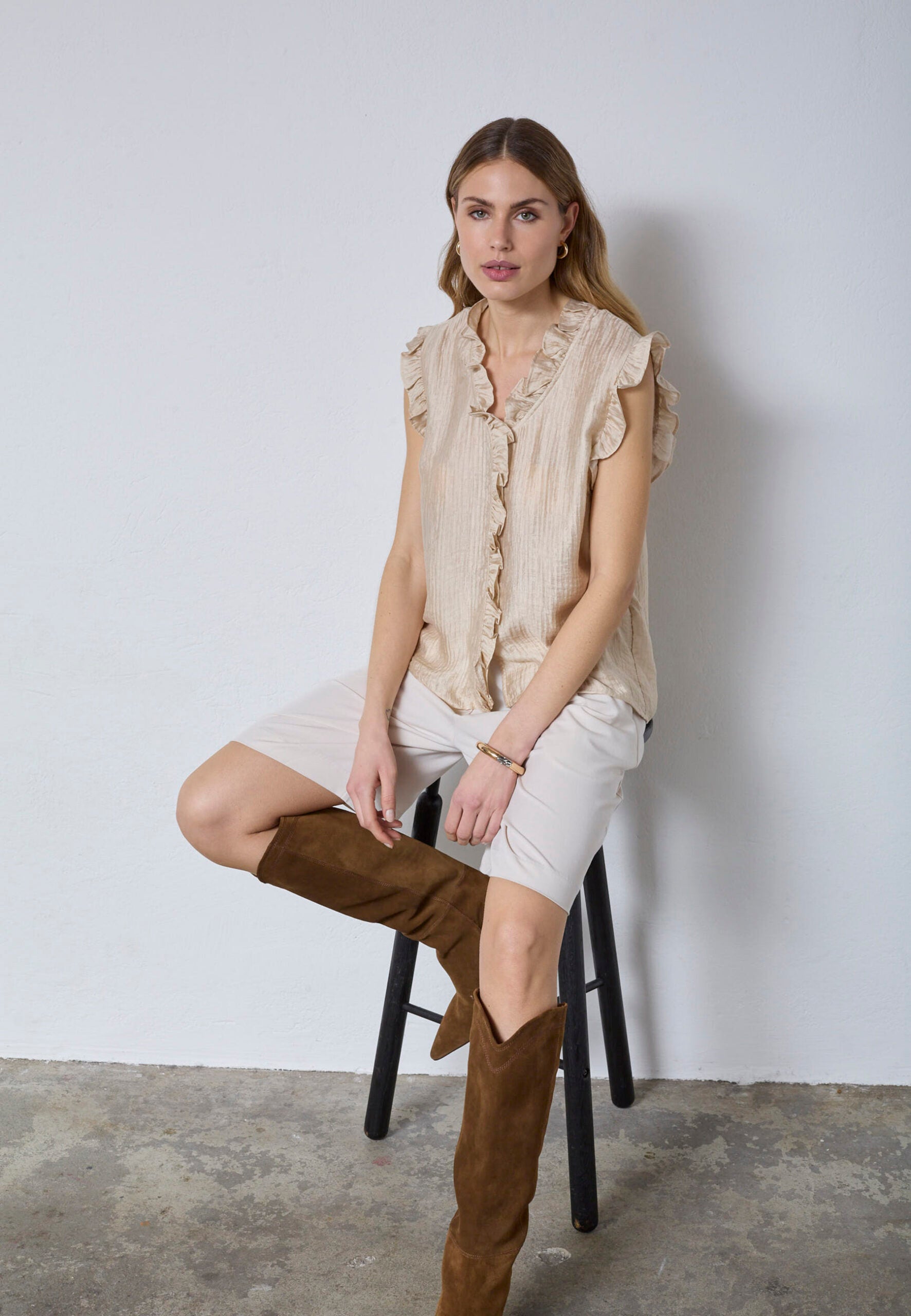 CO'COUTURE TASSY FRILL TOP