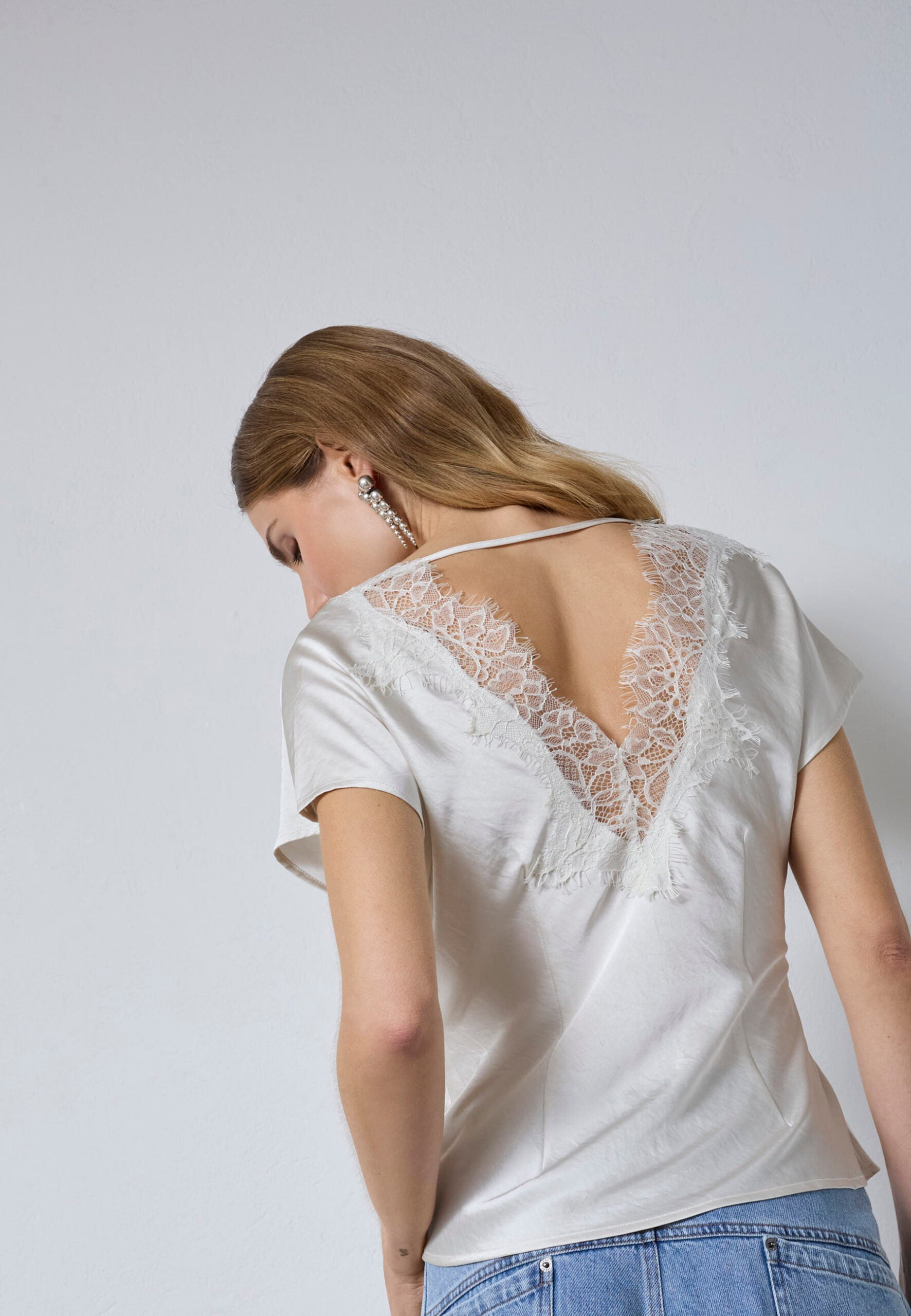 CO'COUTURE IDUN LACE SS BLOUSE