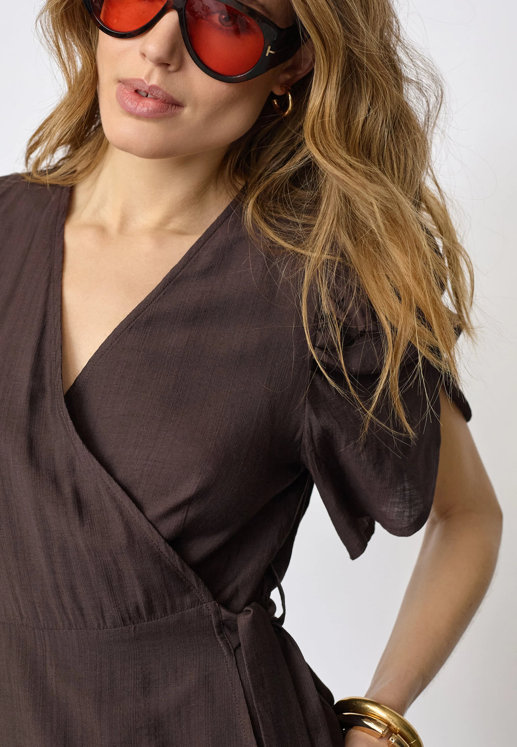 CO'COUTURE HERA WRAP DRESS