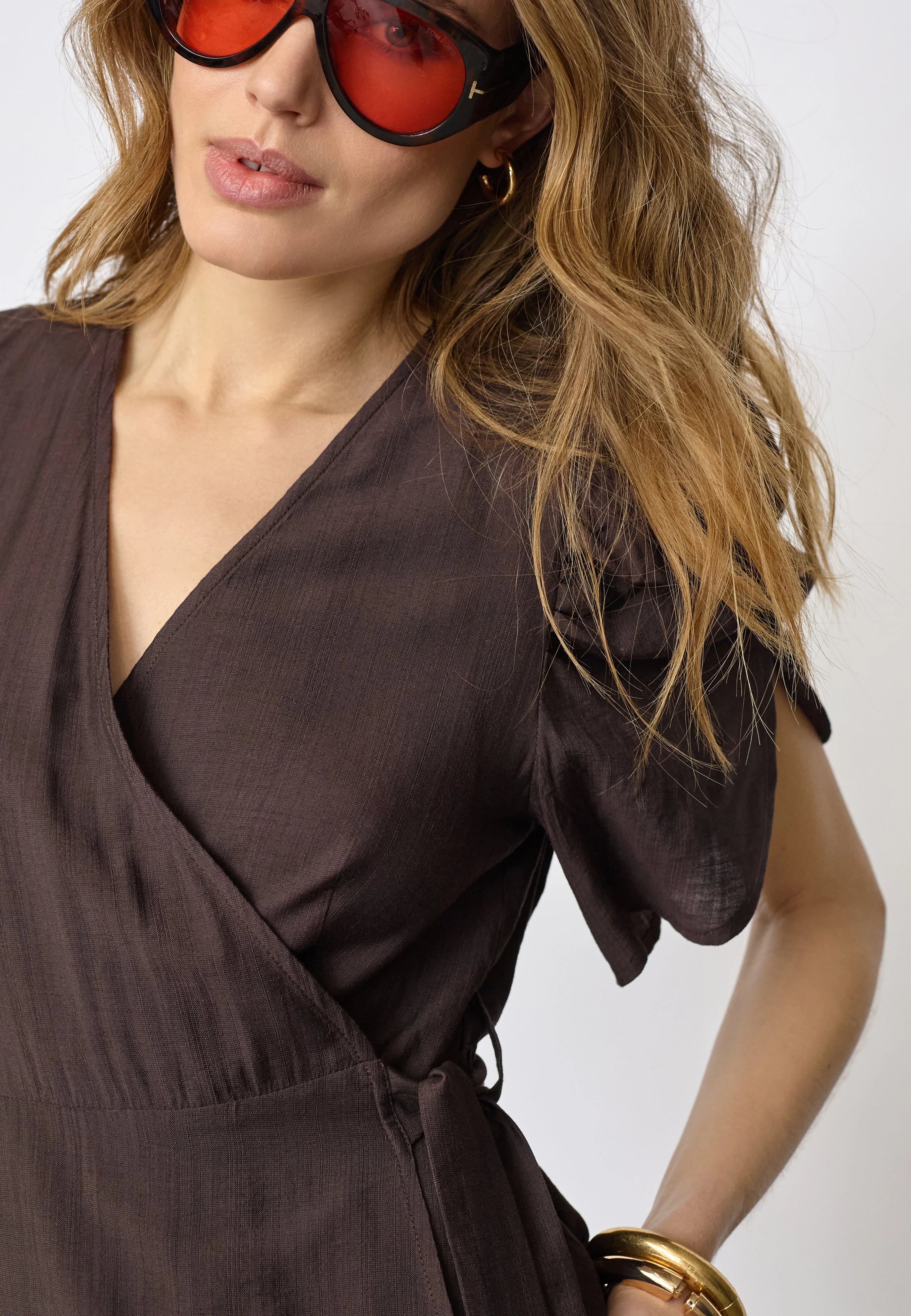 CO'COUTURE HERA WRAP DRESS