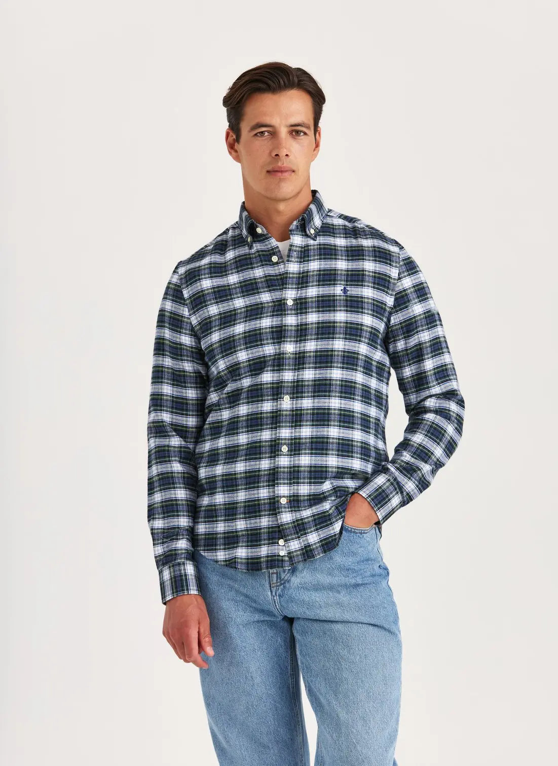 MORRIS SOFT TWILL TARTAN SHIRT