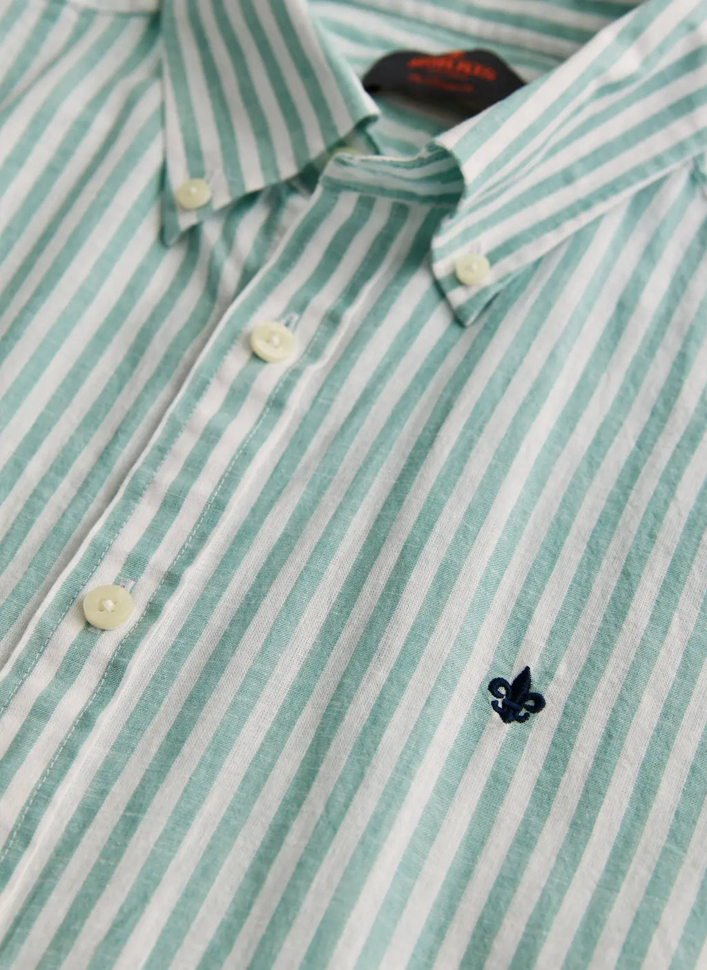 MORRIS DOUGLAS LINEN STRIPE SHIRT