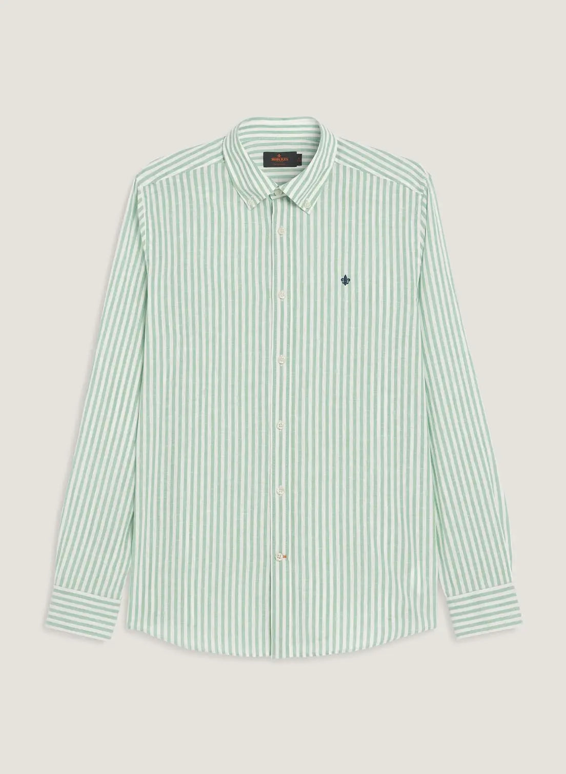 MORRIS DOUGLAS LINEN STRIPE SHIRT