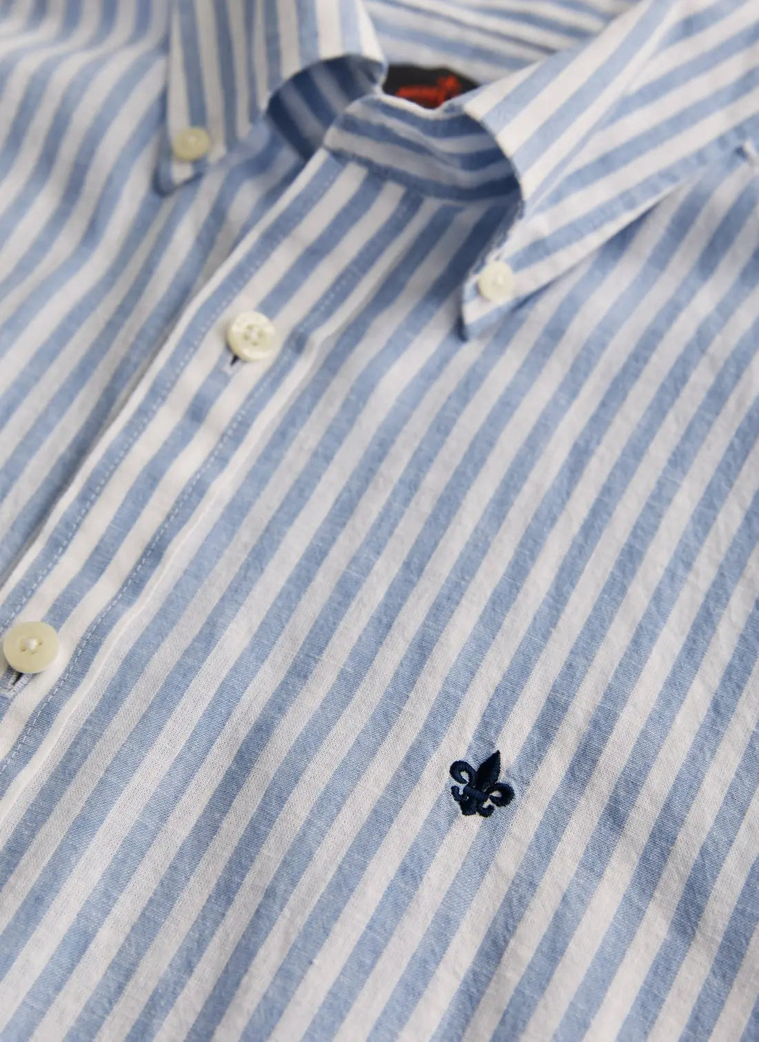 MORRIS DOUGLAS LINEN STRIPE SHIRT