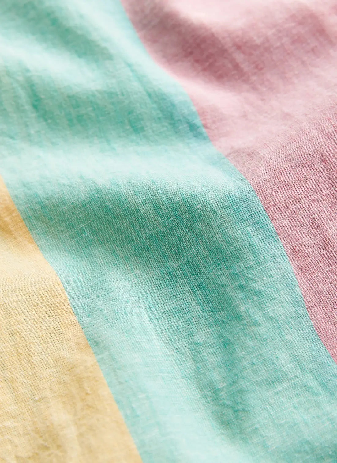 MORRIS HAPPY LINEN STRIPE SHIRT