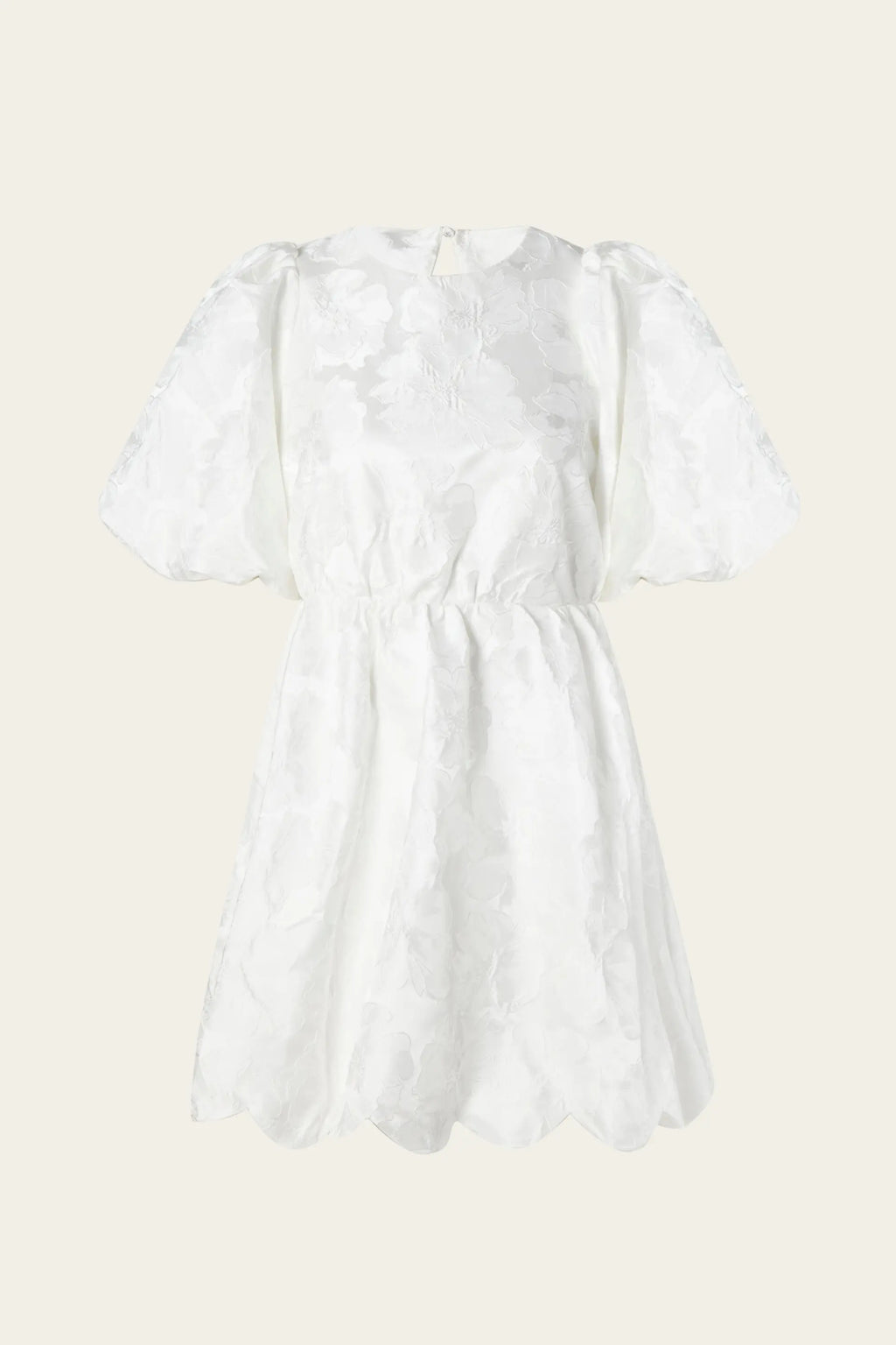 MALINA ELINA SCALLOPED MINI DRESS