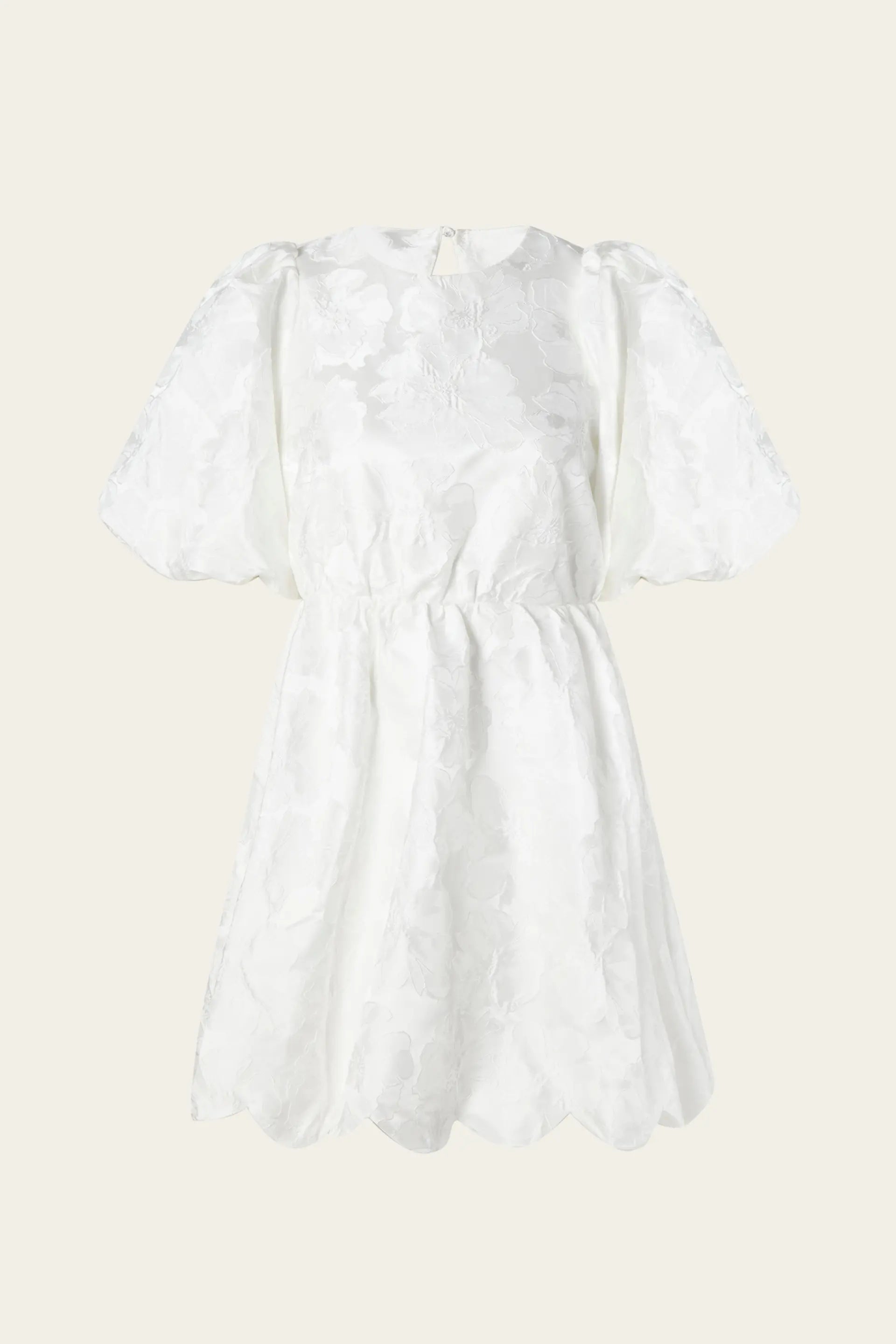 MALINA ELINA SCALLOPED MINI DRESS