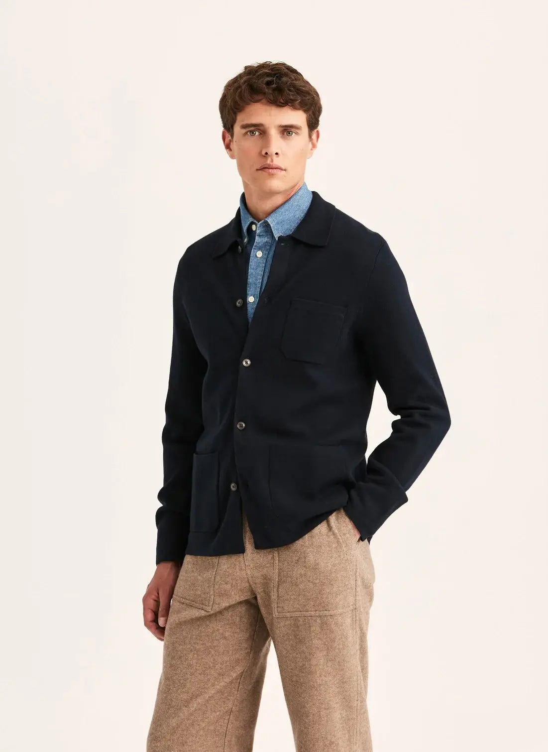 MORRIS DUDLEY KNITTED OVERSHIRT