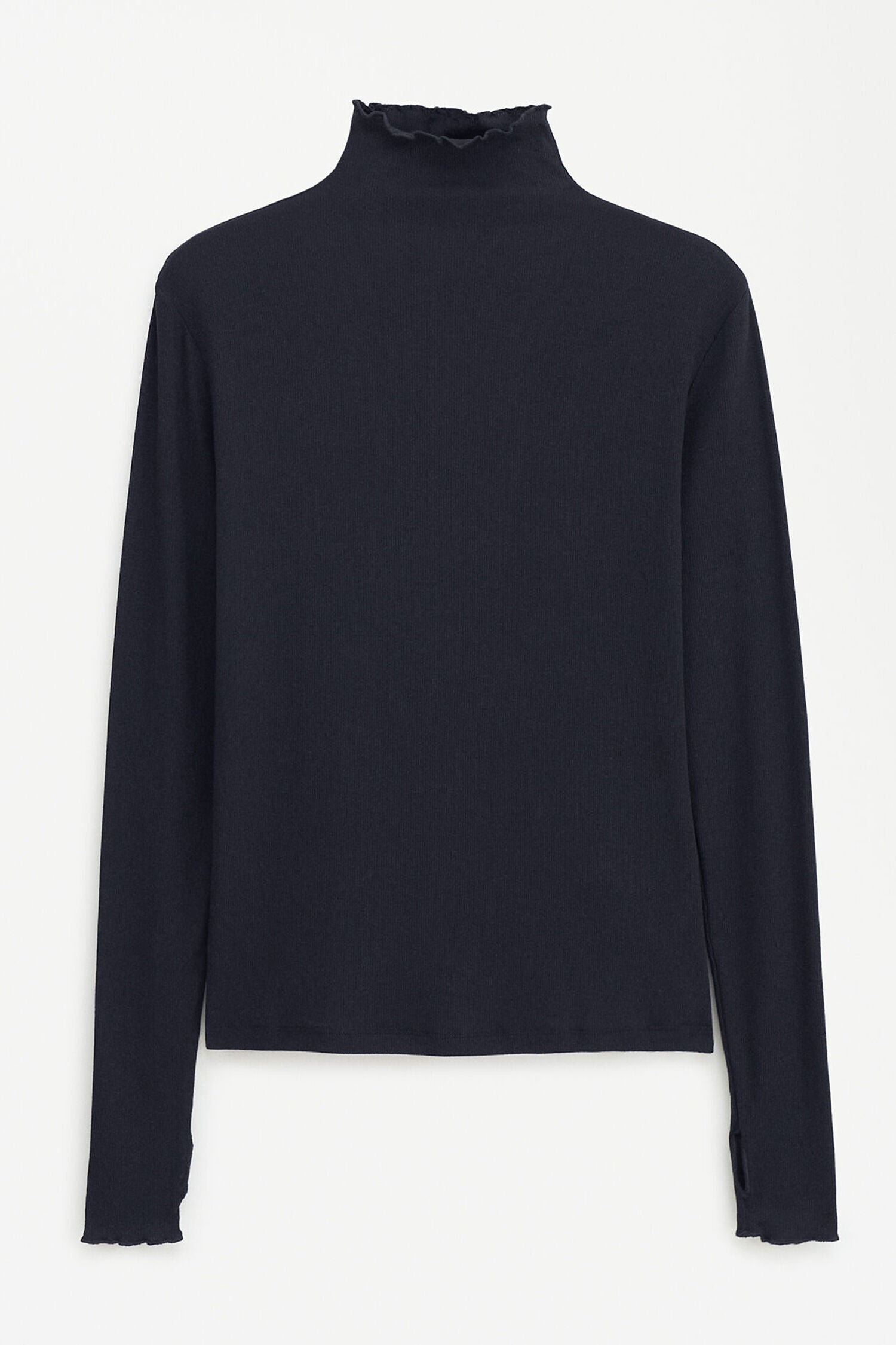 FILIPPA K RIB MOCK NECK TOP