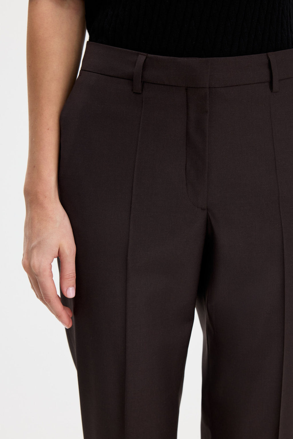 FILIPPA K EMMA CROPPED WOOL TROUSER