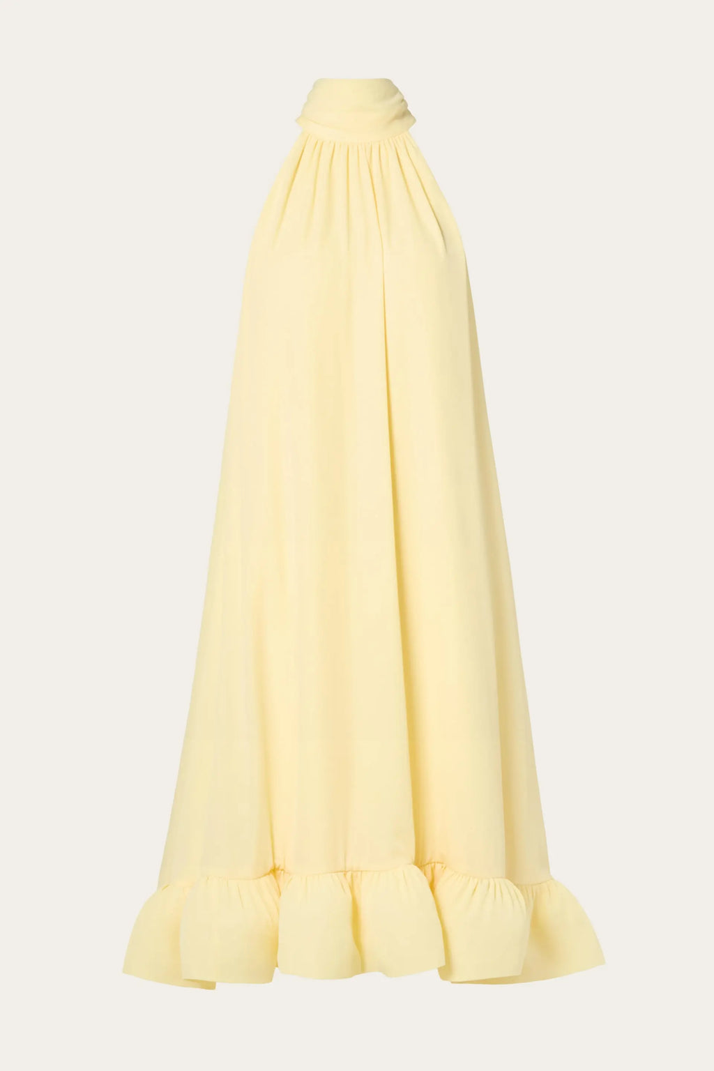 MALINA SABRINA HALTERNECK MIDI DRESS