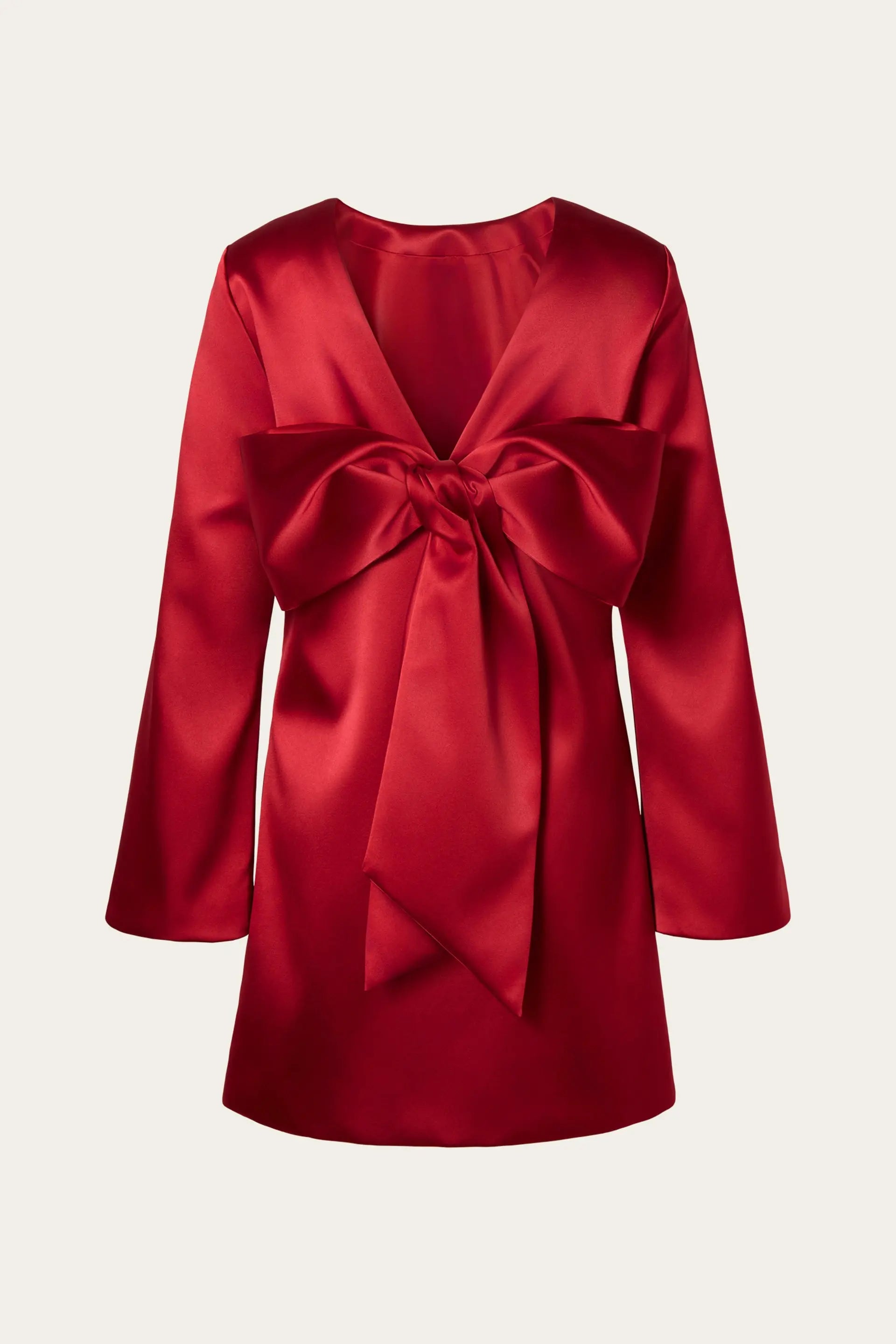 MALINA ELNA BOW MINI DRESS