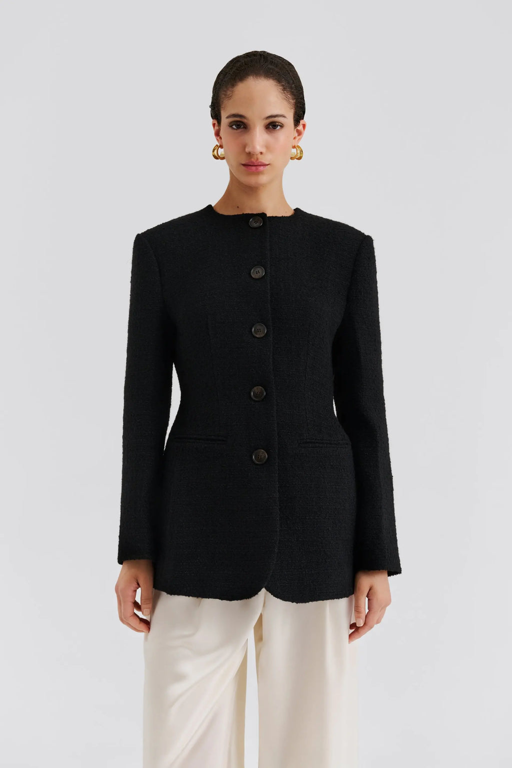 MALINA CAROL ROUND NECK BLAZER