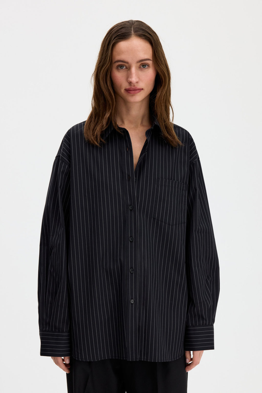 FILIPPA K SAMMY PINSTRIPE SHIRT