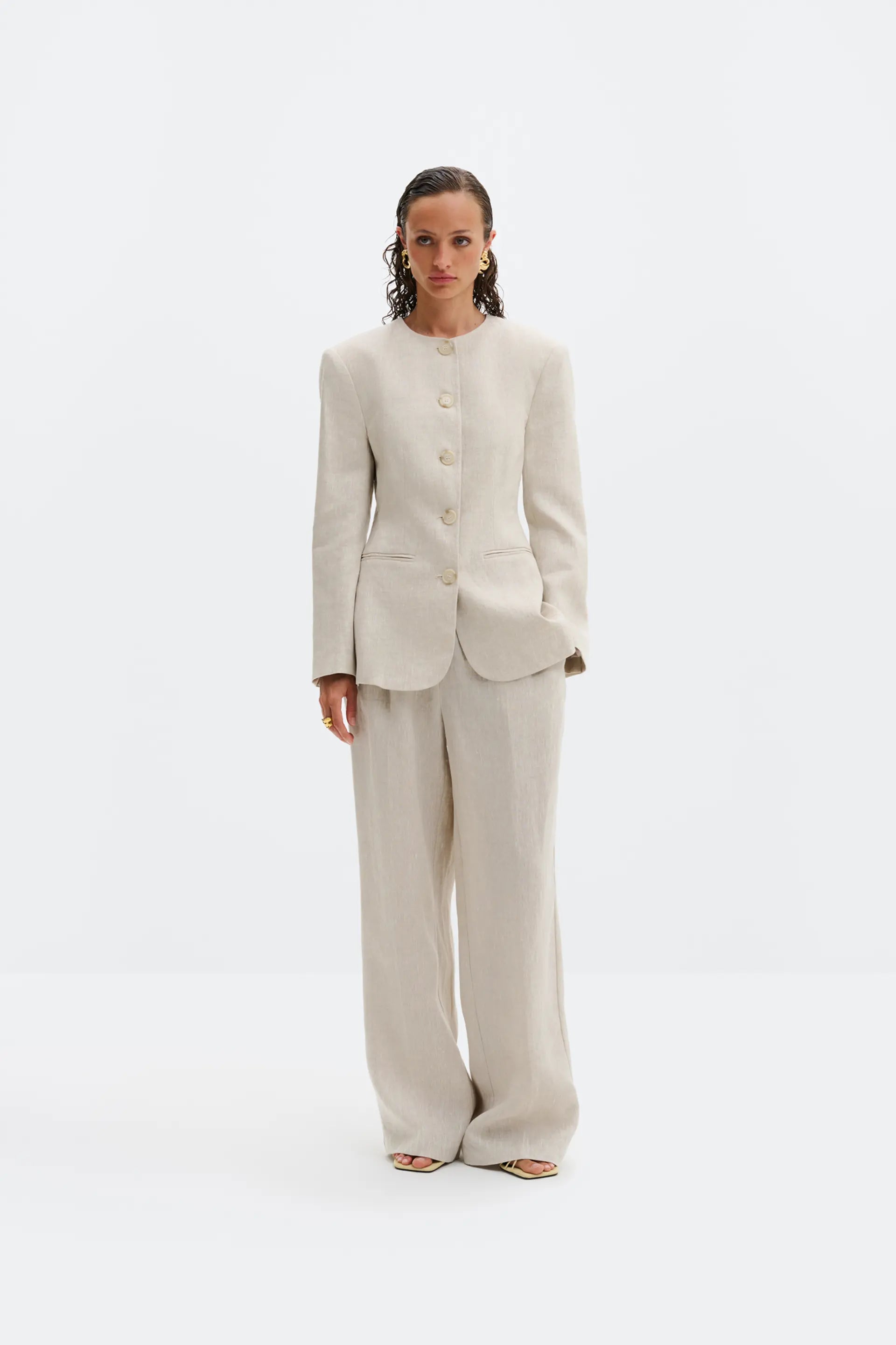 MALINA YANA WIDE LINEN PANTS