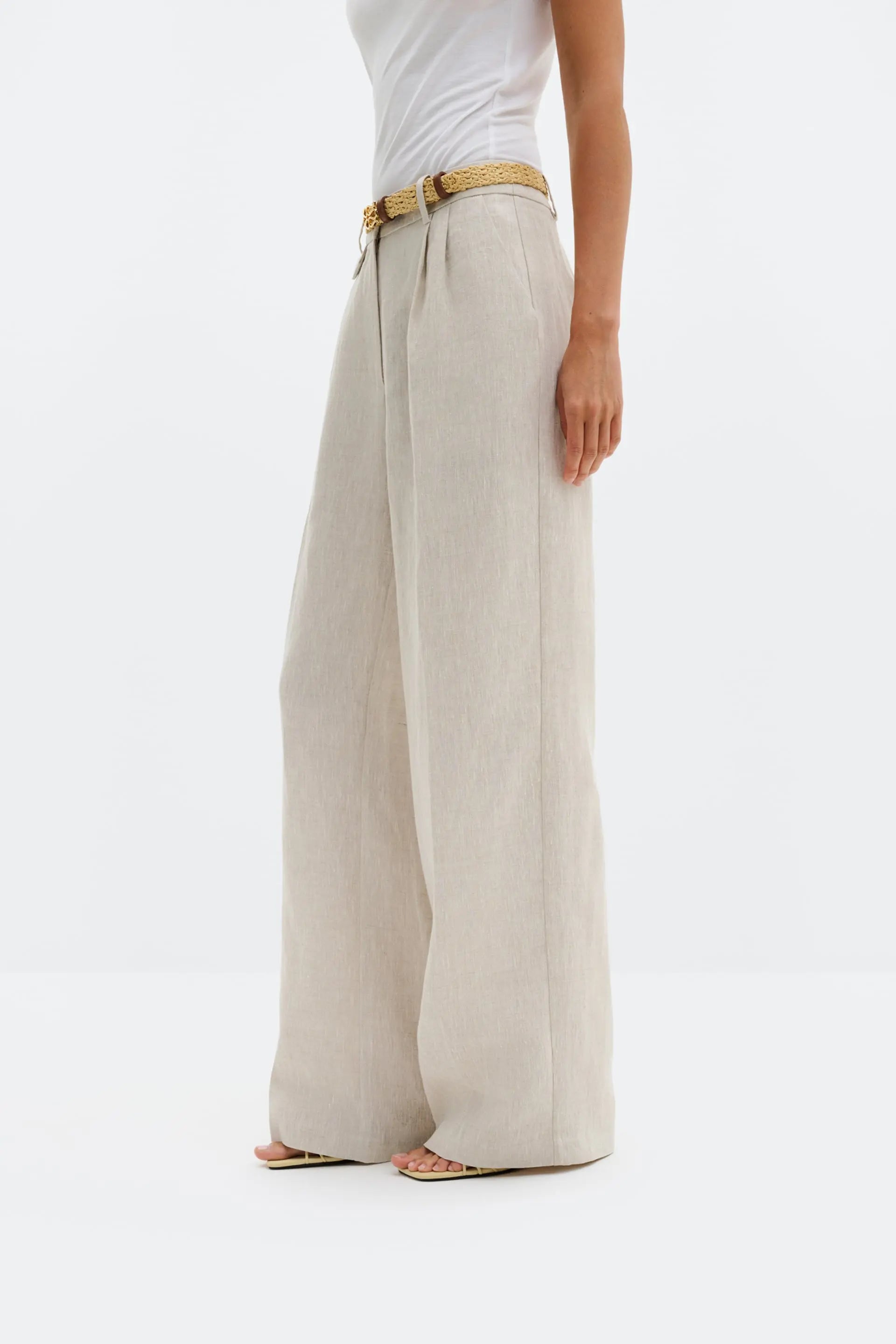 MALINA YANA WIDE LINEN PANTS