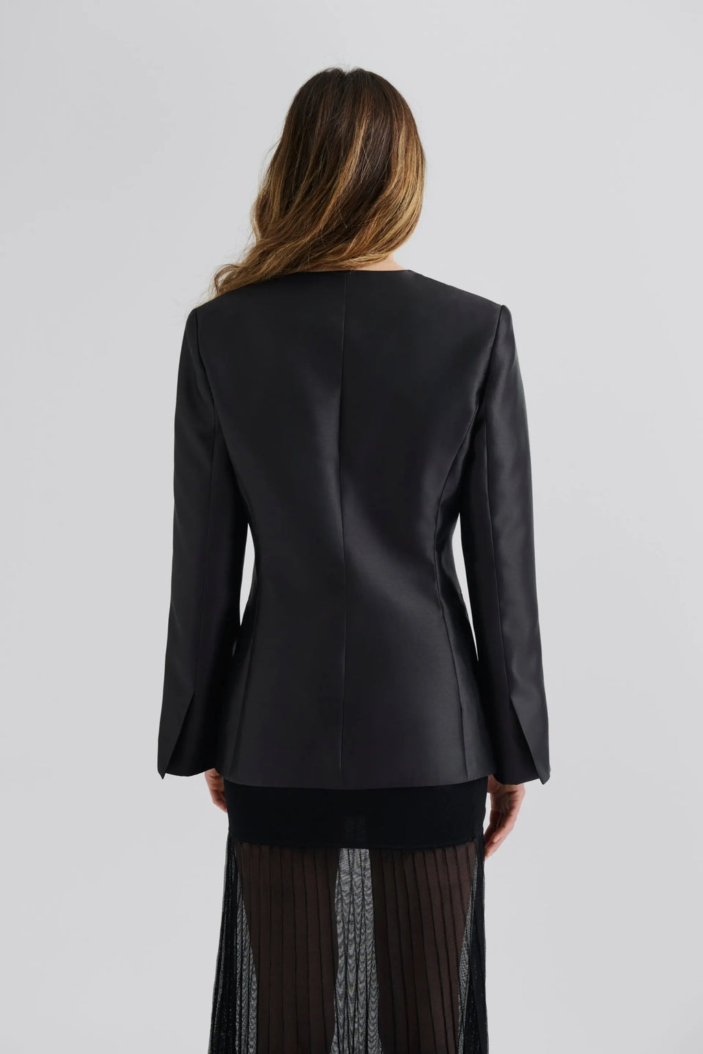 MALINA NORI SATIN BLAZER