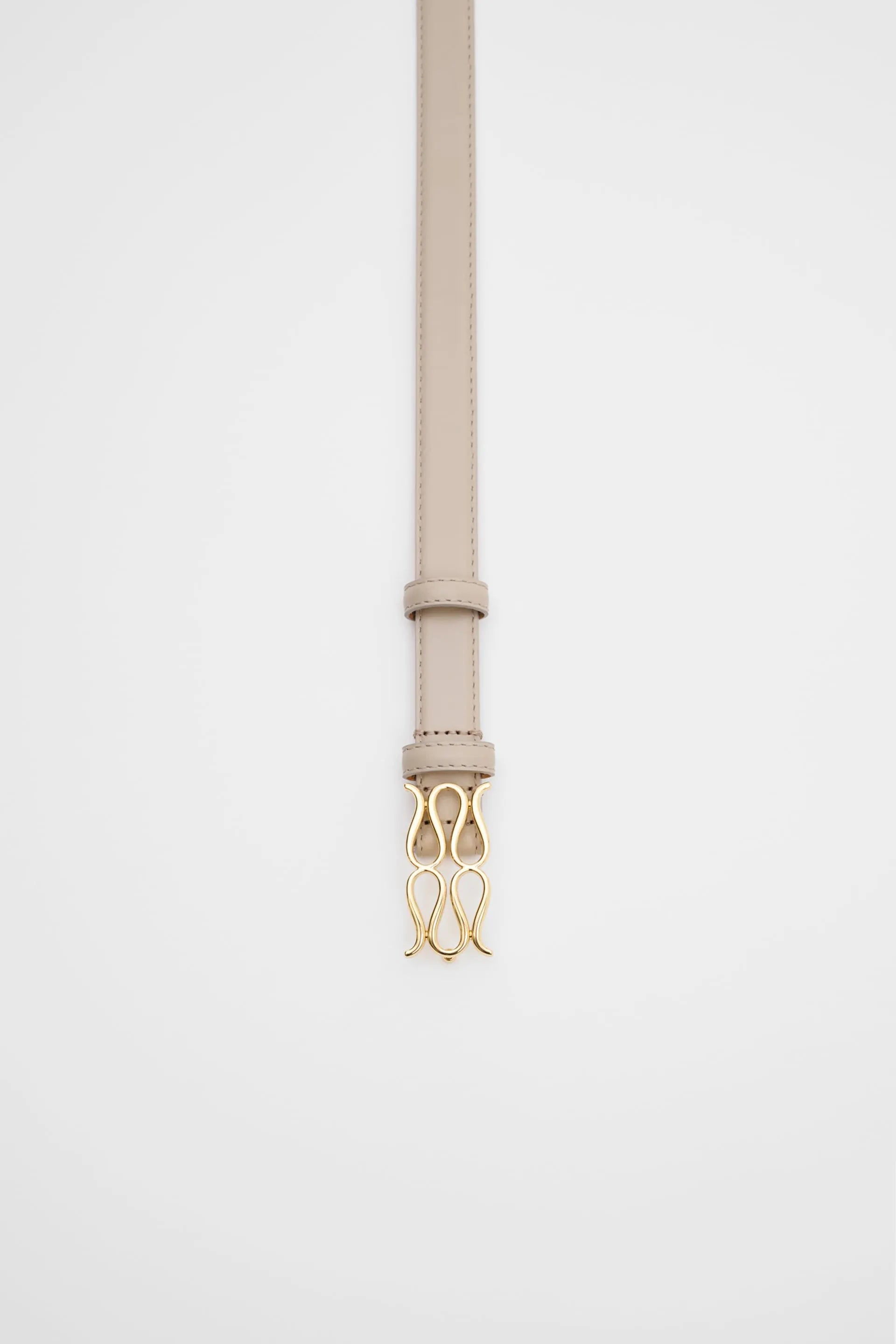 MALINA MONOGRAM LEATHER BELT