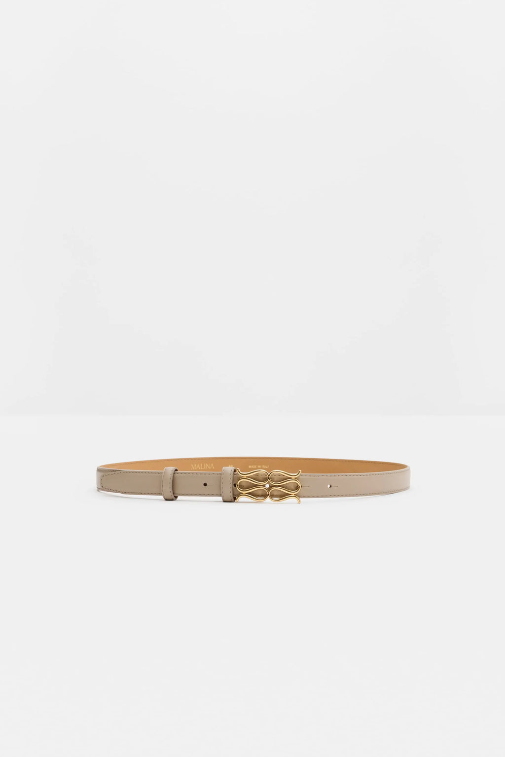MALINA MONOGRAM LEATHER BELT