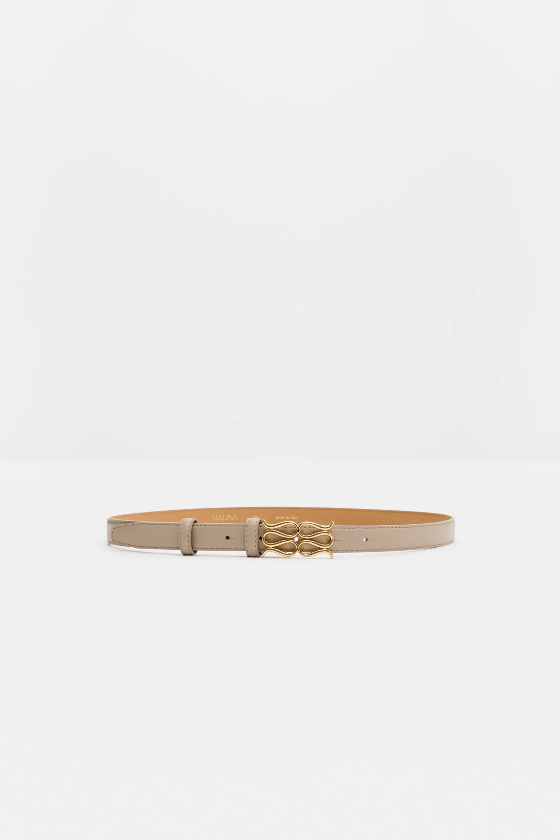 MALINA MONOGRAM LEATHER BELT