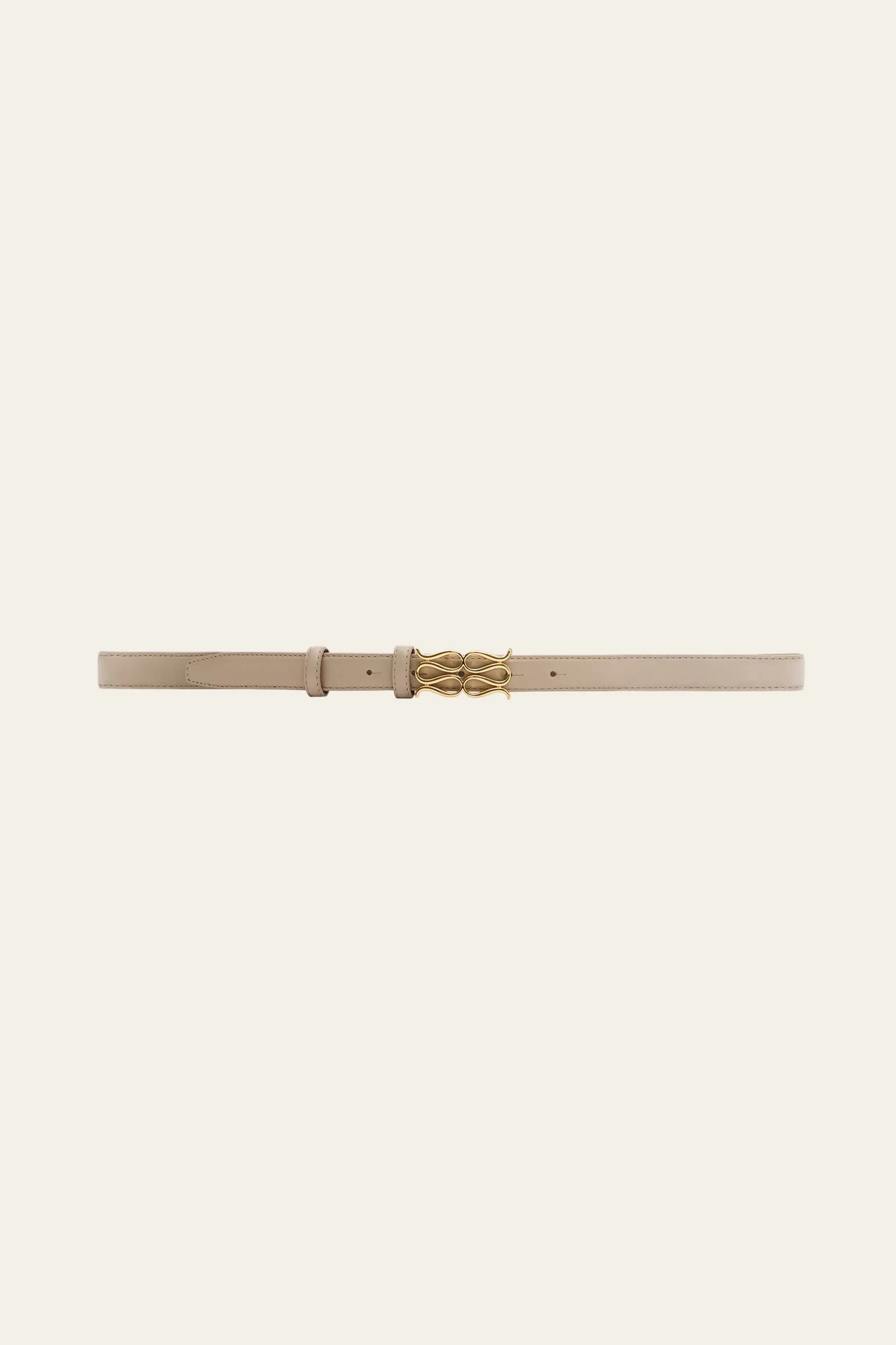 MALINA MONOGRAM LEATHER BELT