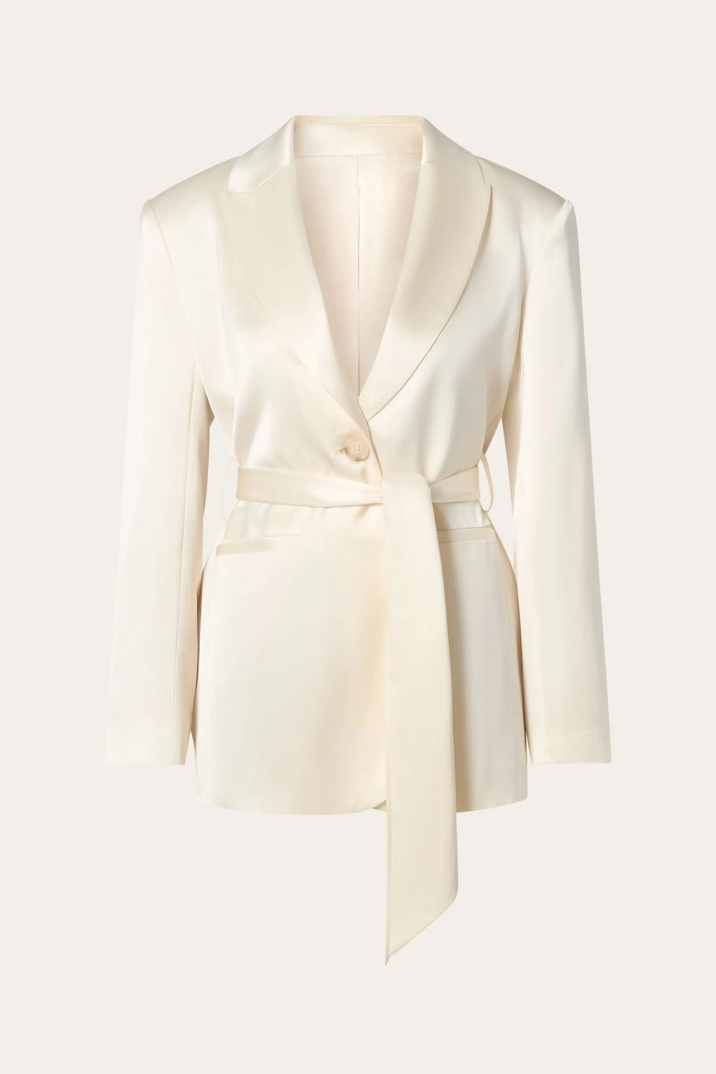 MALINA LIV SATIN WRAP BLAZER