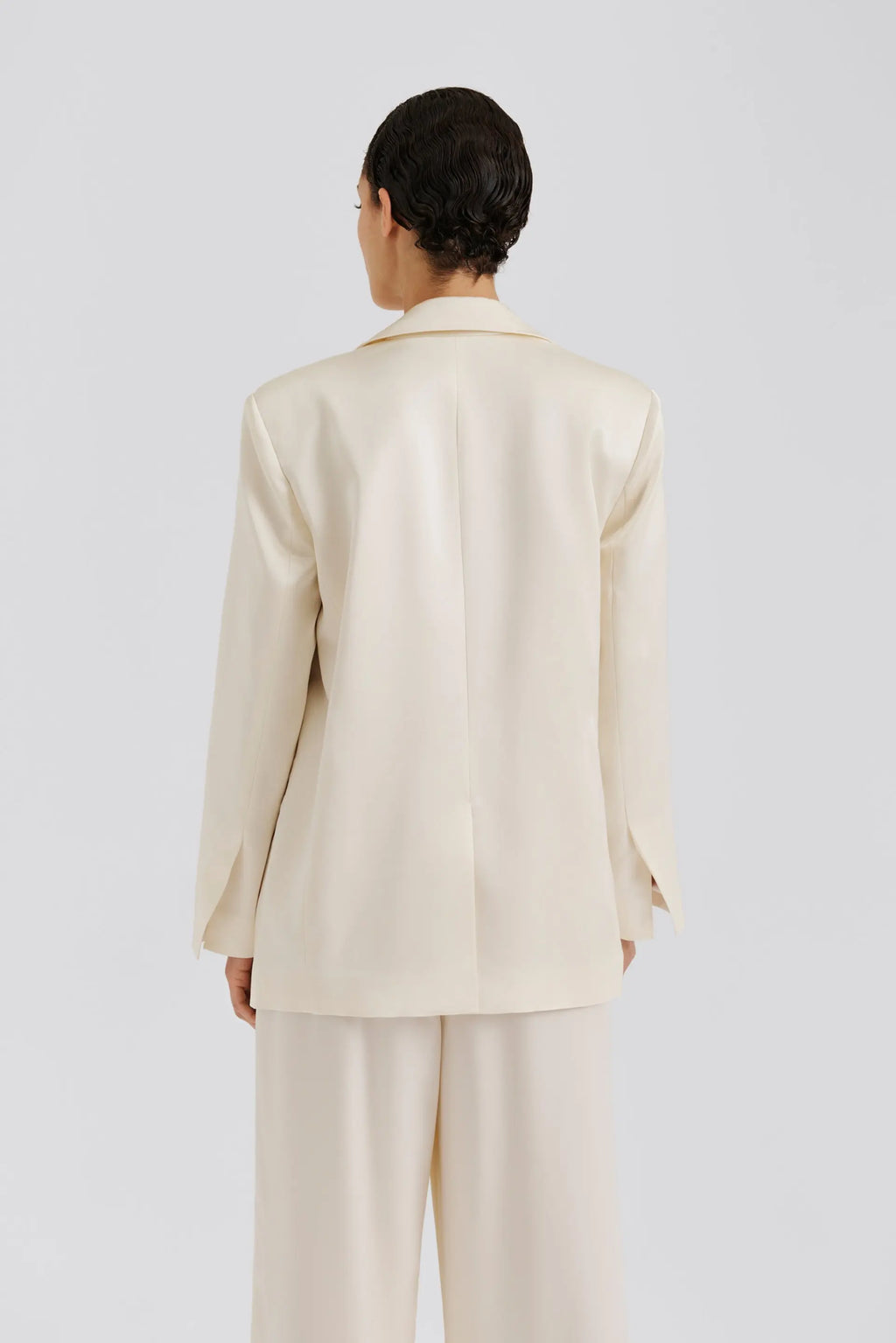 MALINA LIV SATIN WRAP BLAZER