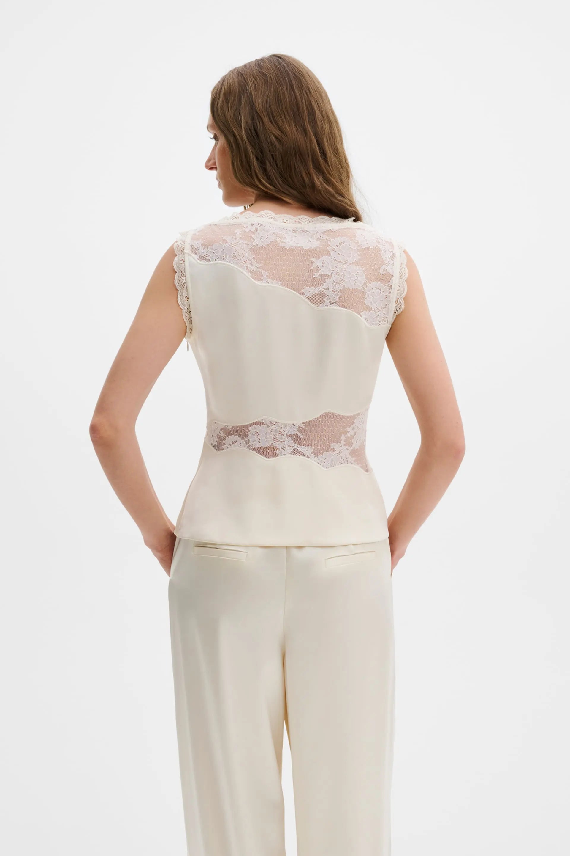 MALINA DESIRE LACE CUT OUT TOP