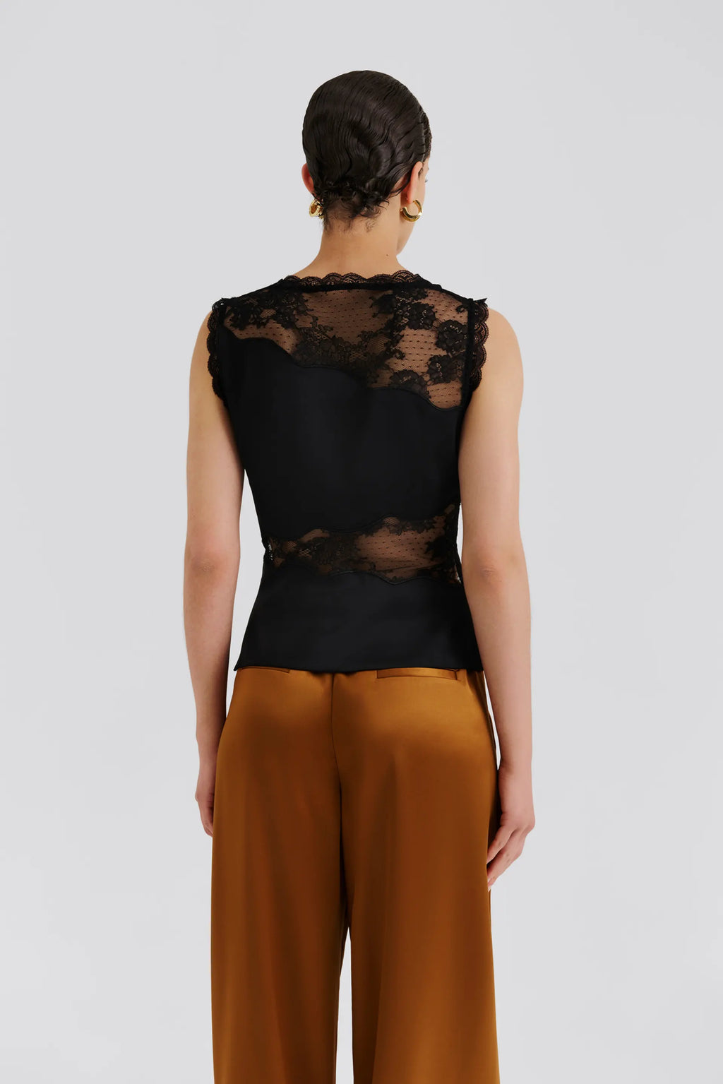 MALINA DESIRE LACE CUT OUT TOP