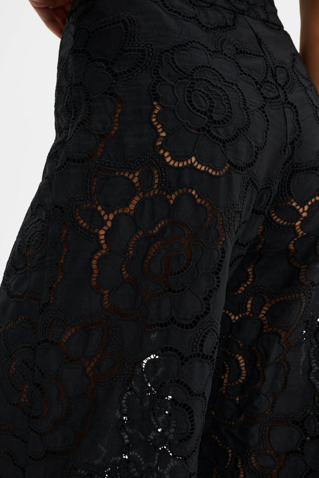 MALINA STACEY WIDE LACE PANTS