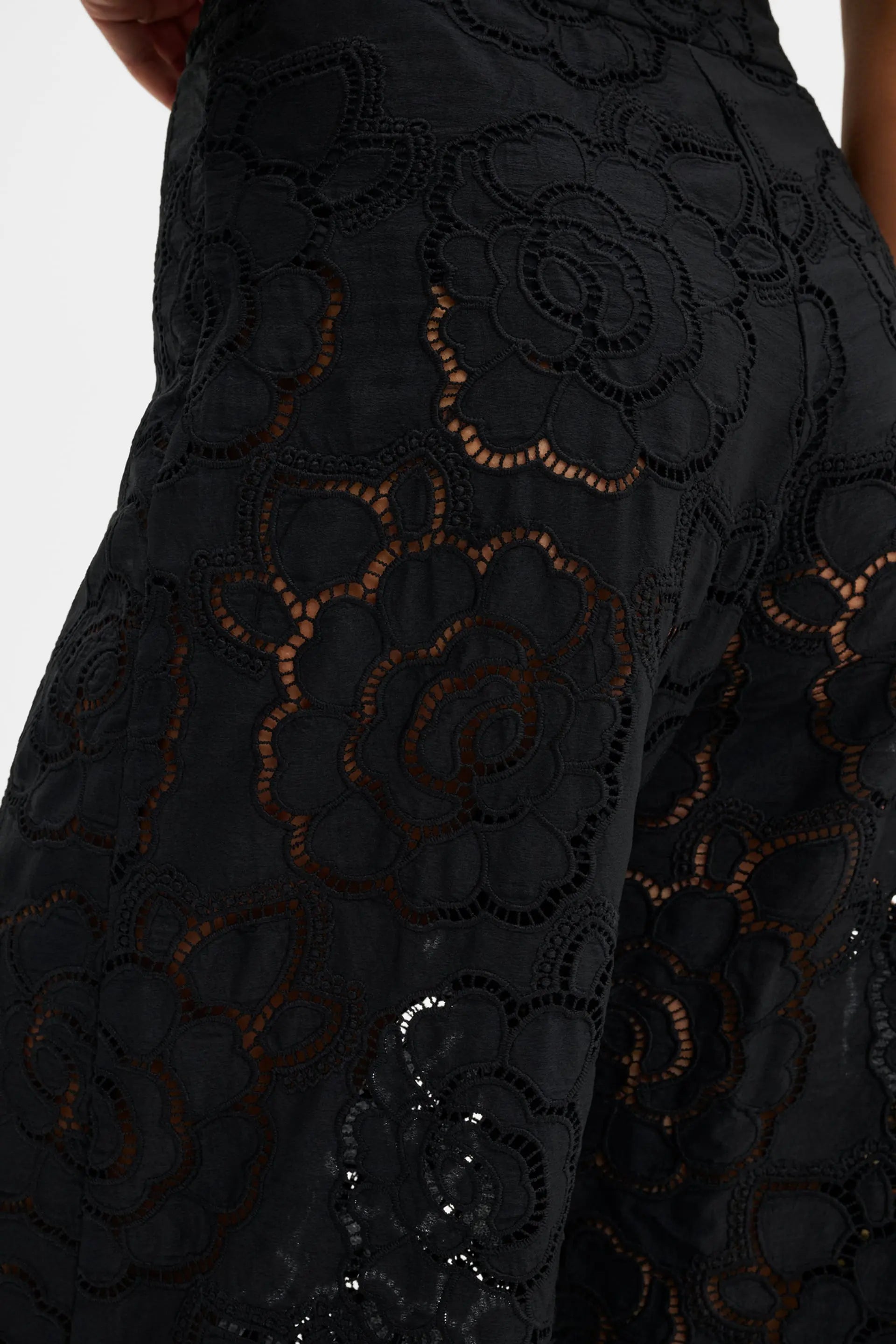 MALINA STACEY WIDE LACE PANTS