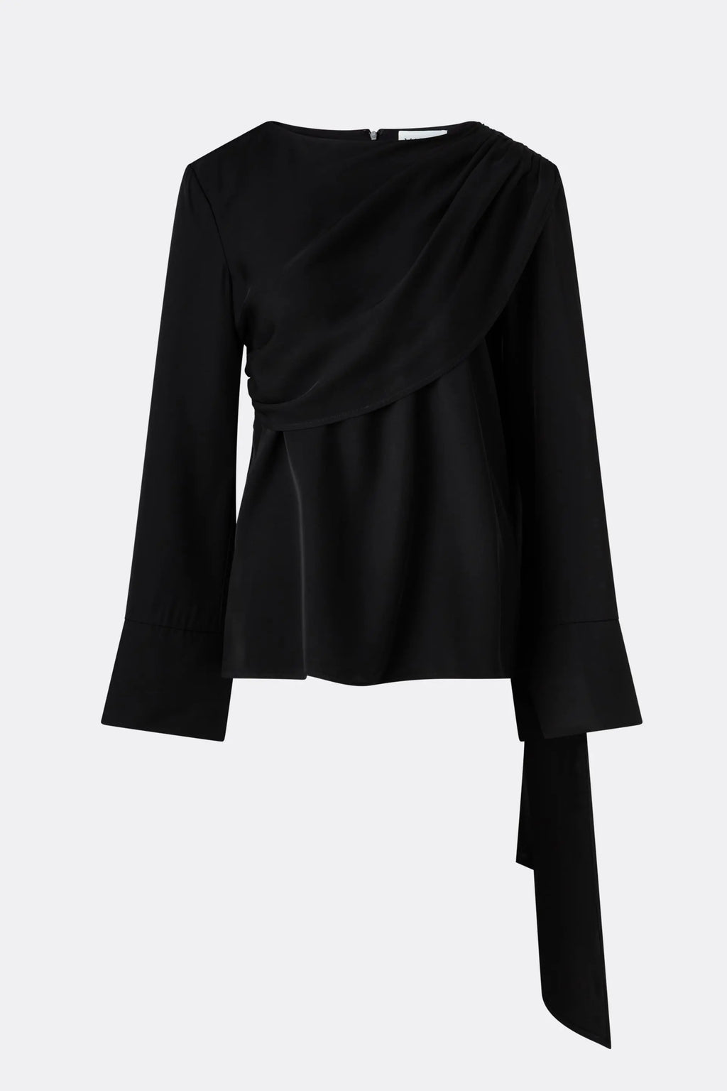 MALINA MELANDY DRAPED CAPE BLOUSE