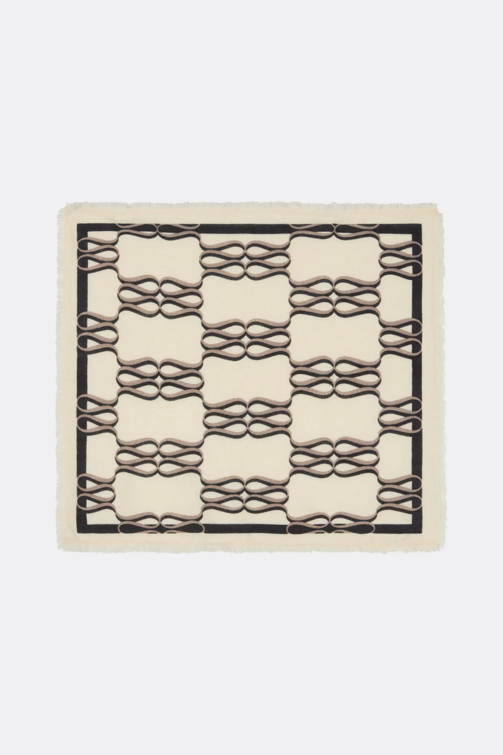 MALINA MONOGRAM CASHMERE SCARF