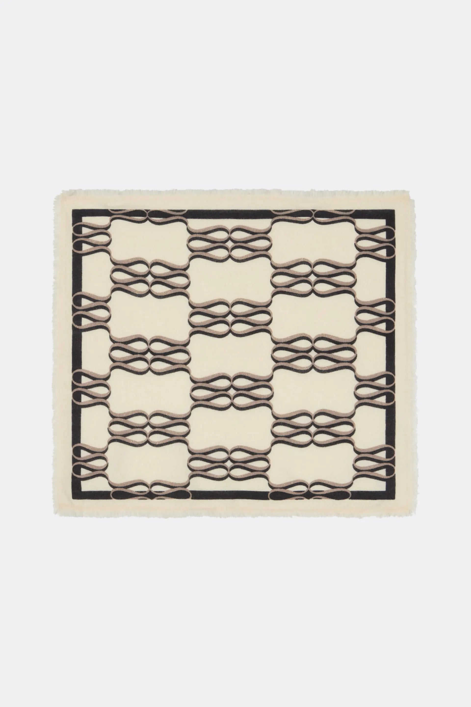 MALINA MONOGRAM CASHMERE SCARF