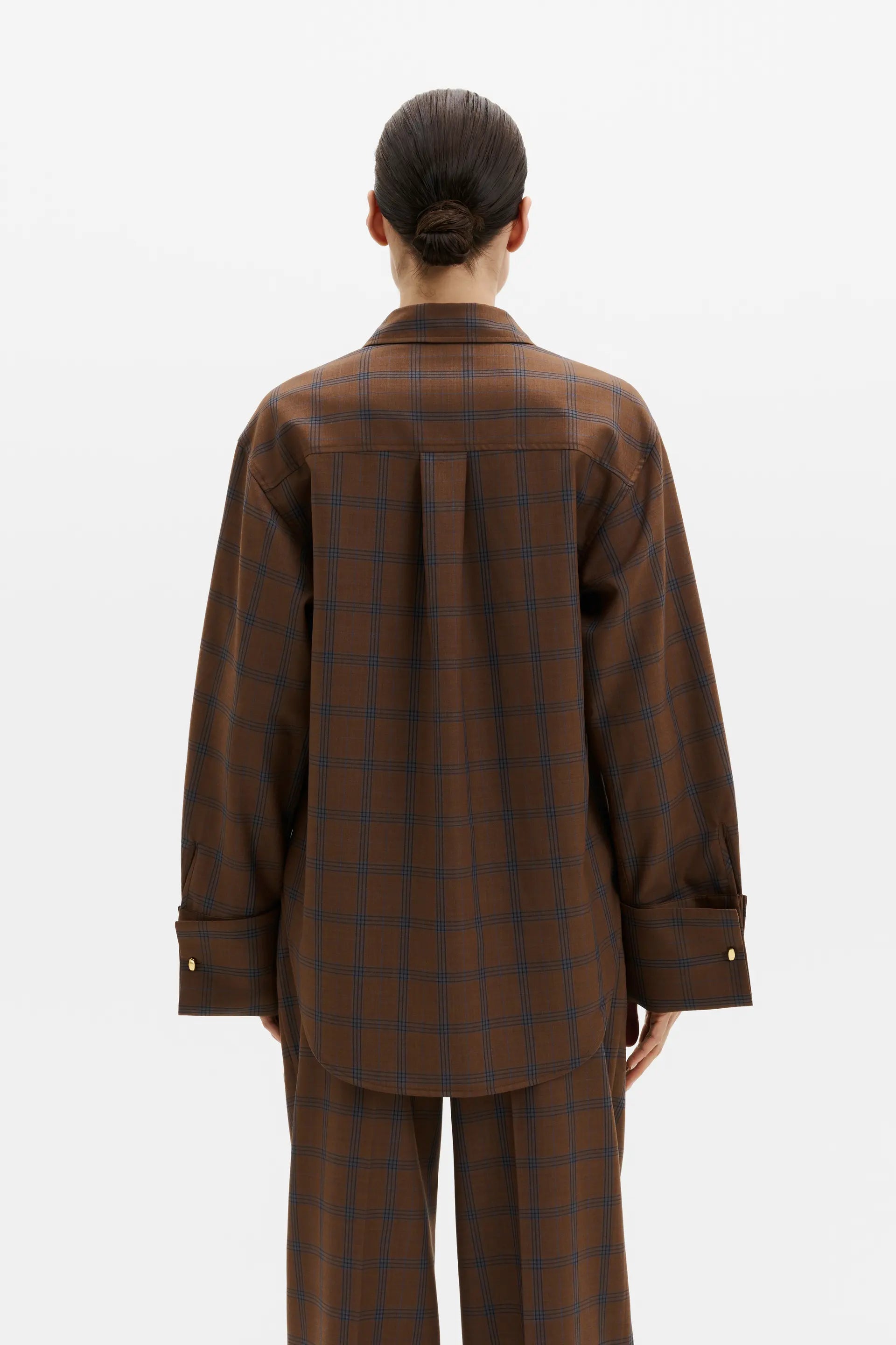 MALINA ALLISON CHECKERED CUFFLINK