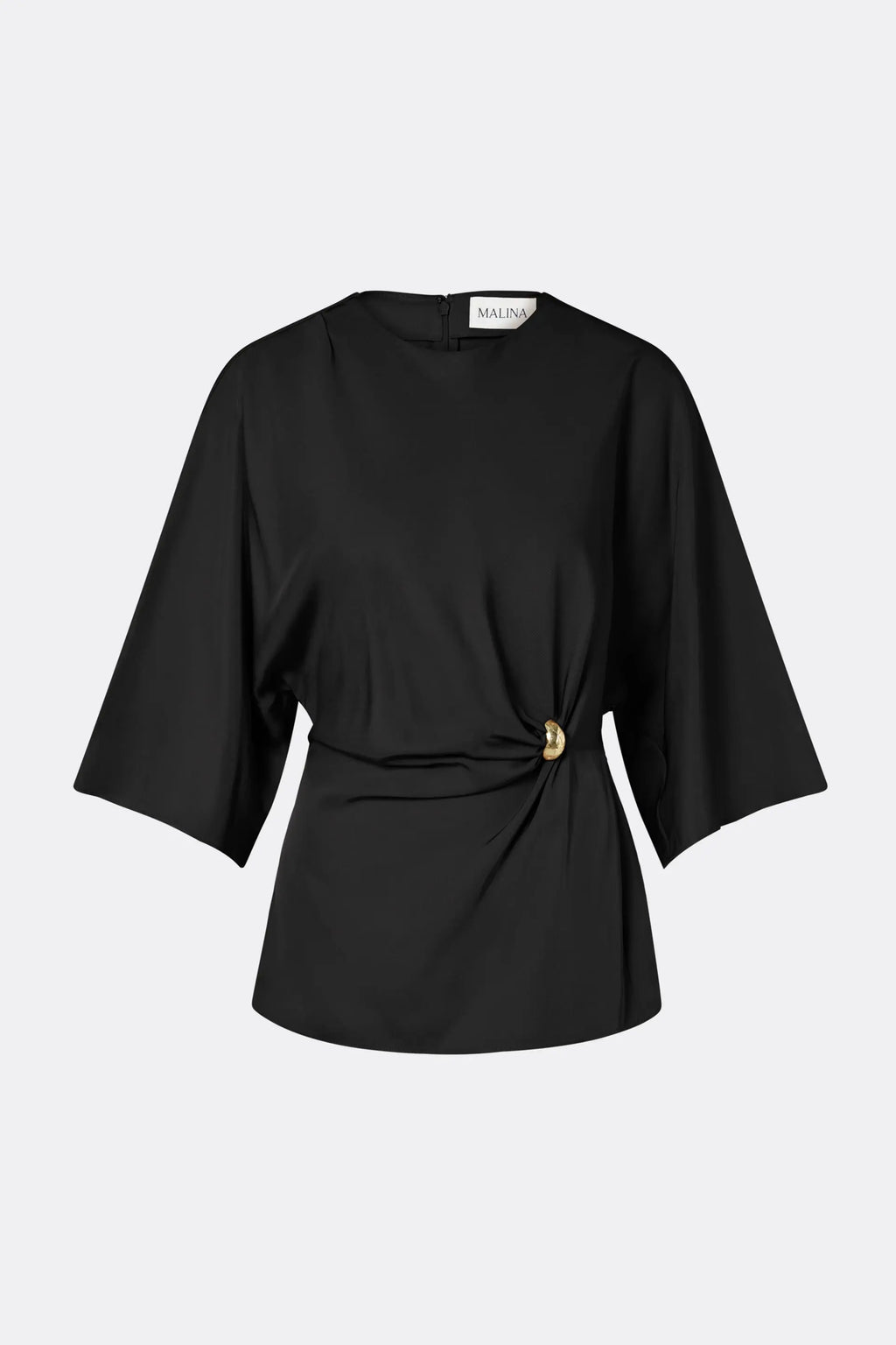 MALINA ZILLA BROOCH DETAILED BLOUSE