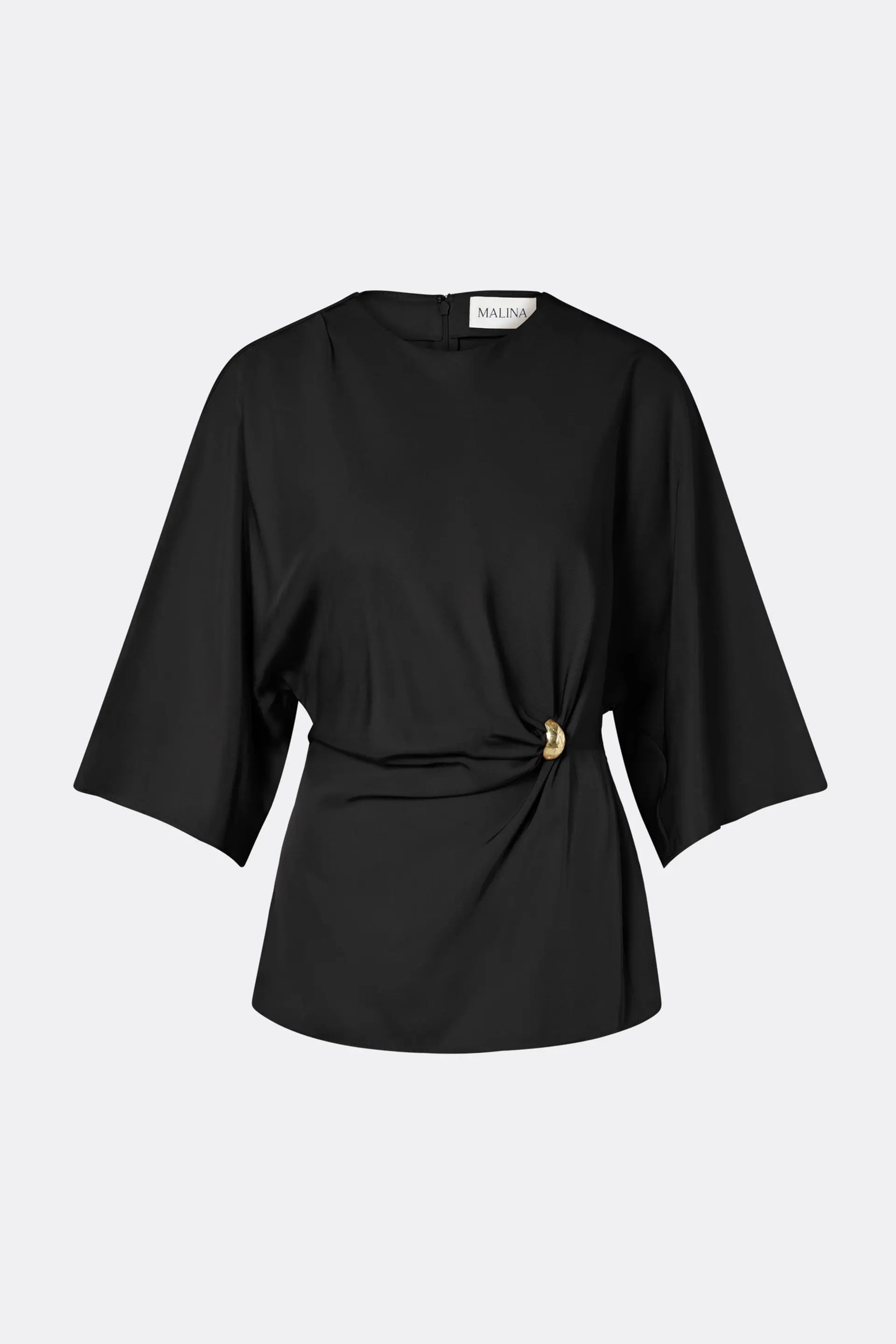 MALINA ZILLA BROOCH DETAILED BLOUSE